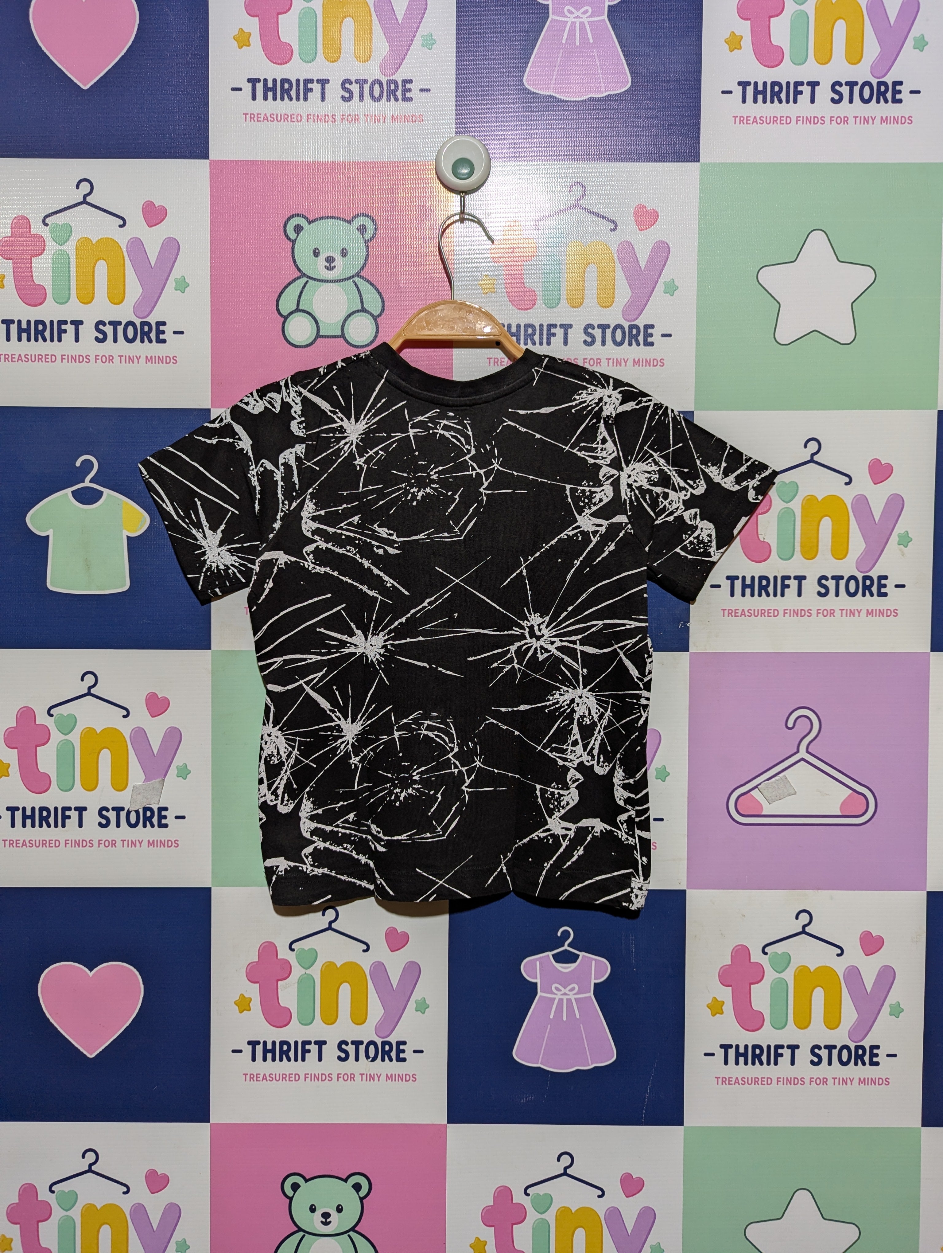 Matalan Boys Black "Gamer Level 100" Graphic T-Shirt - Size 7 Years, Estimated Age 7 Years AB2