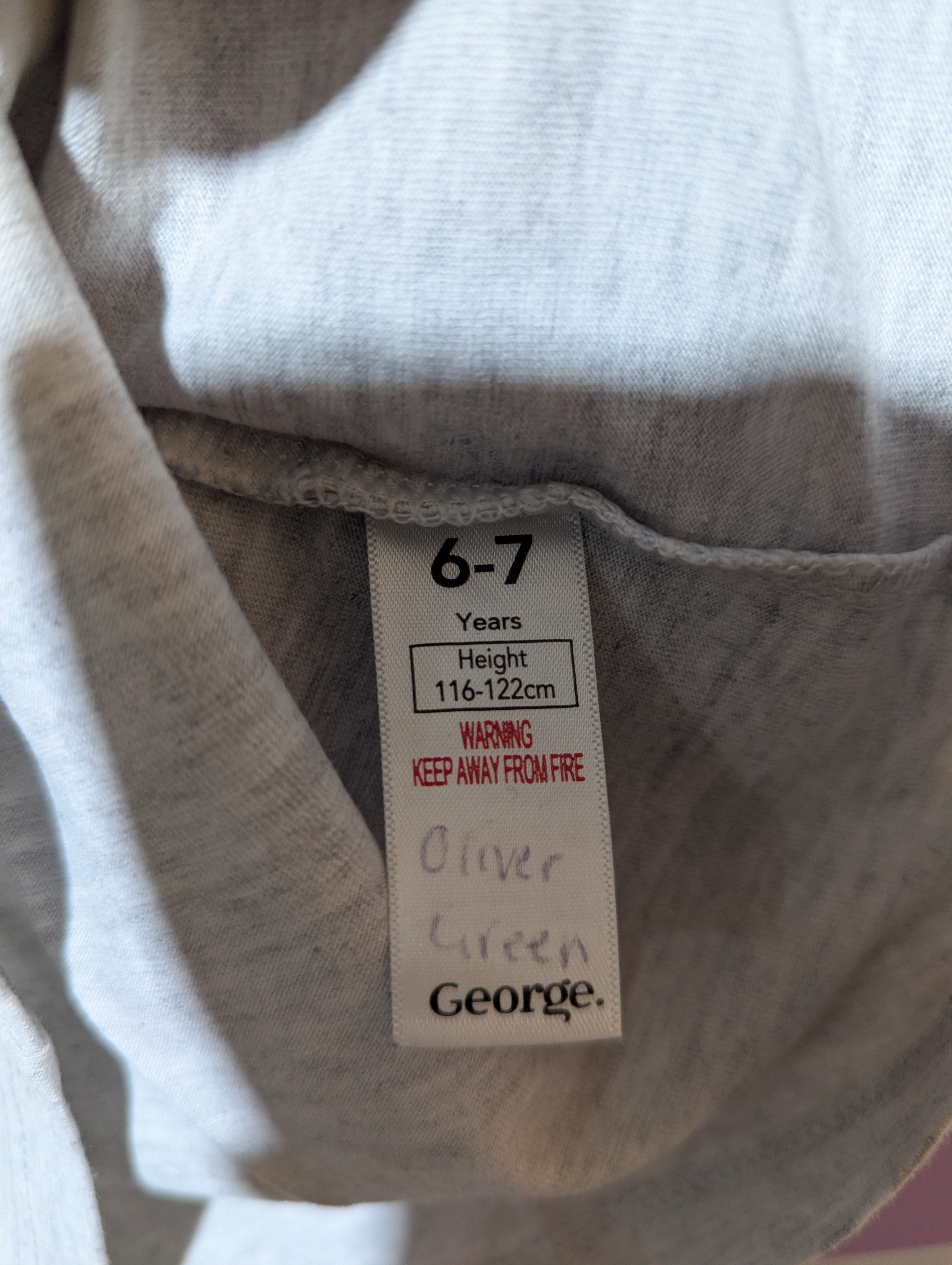 George Boys Heather Grey "Endless Vibes" Graphic T-Shirt - Size 6-7 Years, Estimated Age 6-7 Years AB2