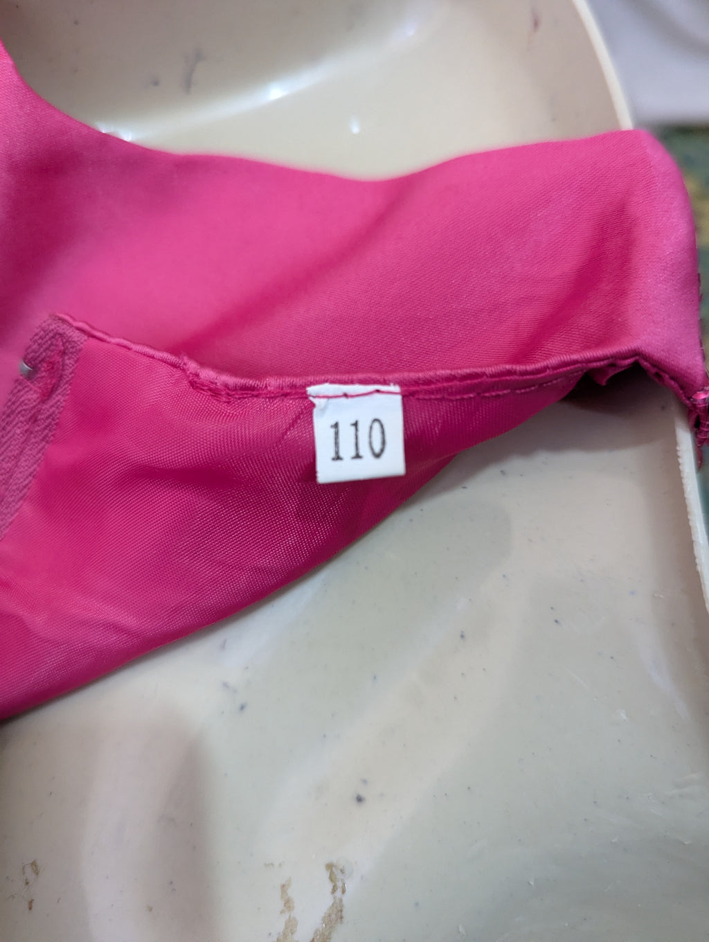 Girls Hot Pink Sequin Bodice Tulle Party Dress - Size 110 (Estimated Age 4-5 Years) AB2