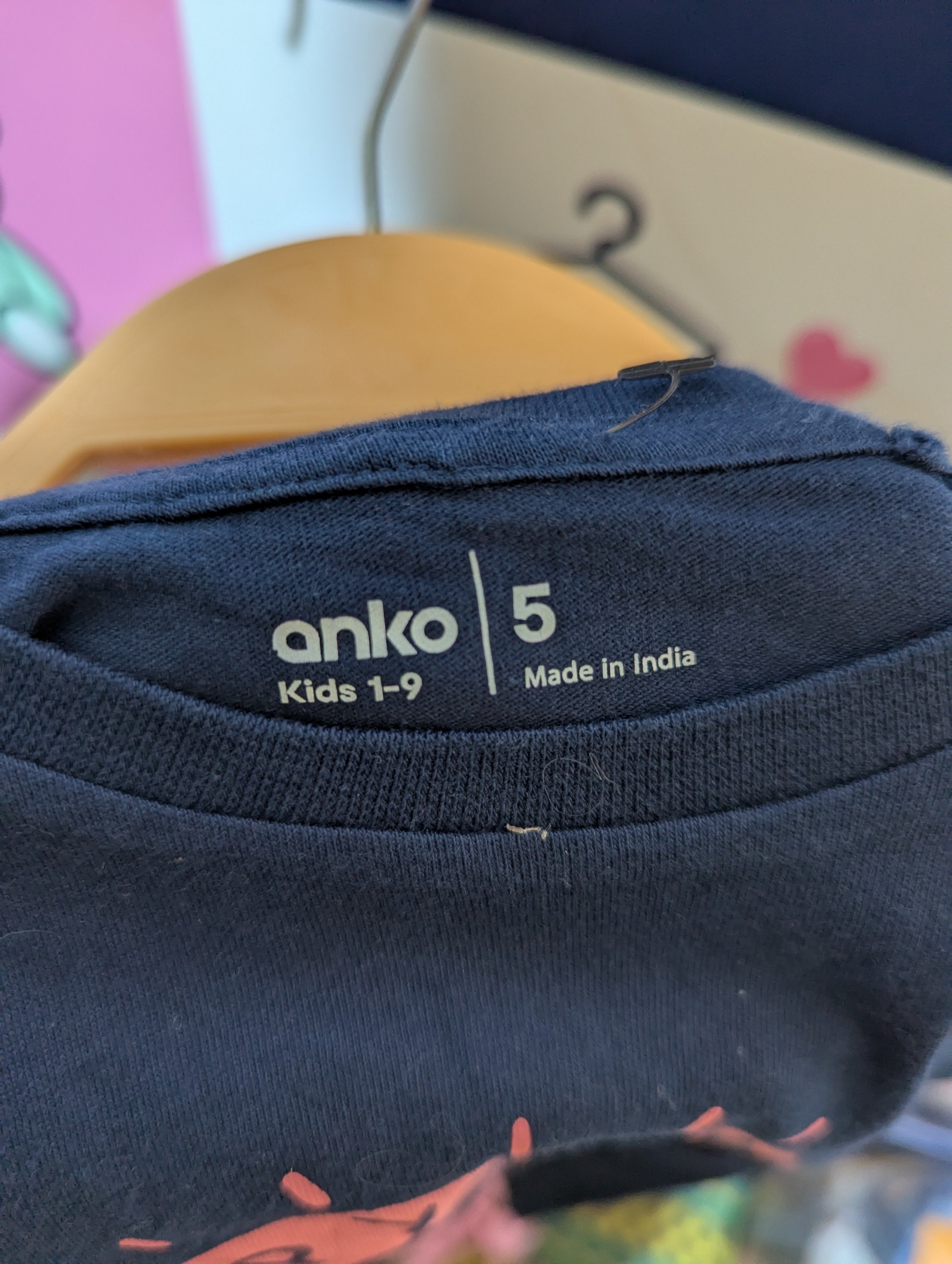 Anko Kids Boys Navy "Happy Mind" Graphic Tee - Size 5 (Estimated Age 5 Years) AB2