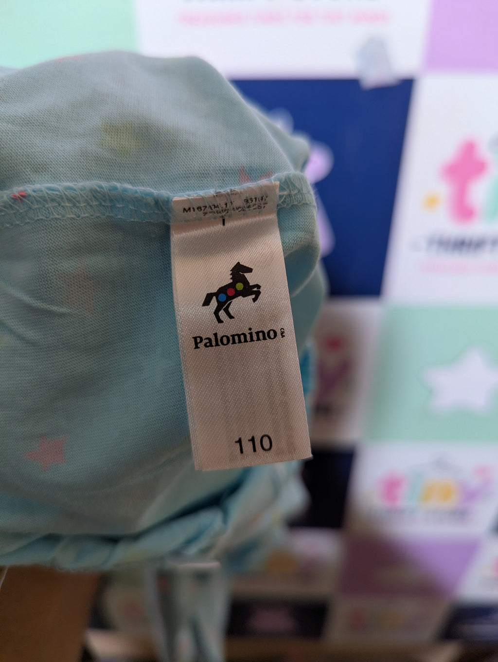 Palomino Girls Light Blue "Starry Sky" Jogger Pants - Size 110 Estimated Age 4-5 Years AB2