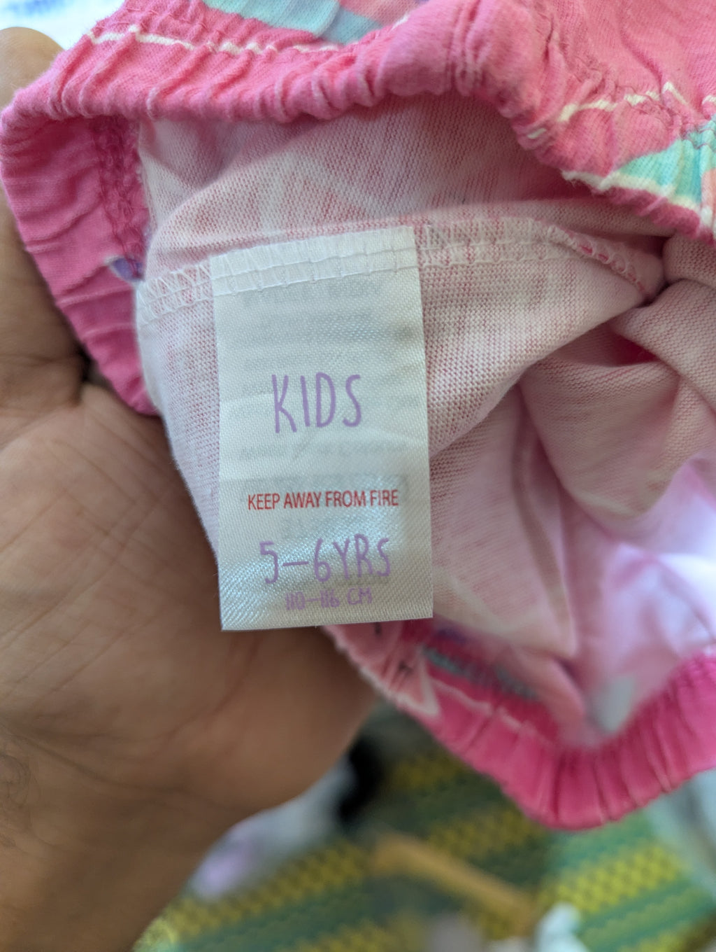 KIDS Girls Pink "Shooting Star" Leggings - Size 5-6Y Estimated Age 5-6 Years AB2