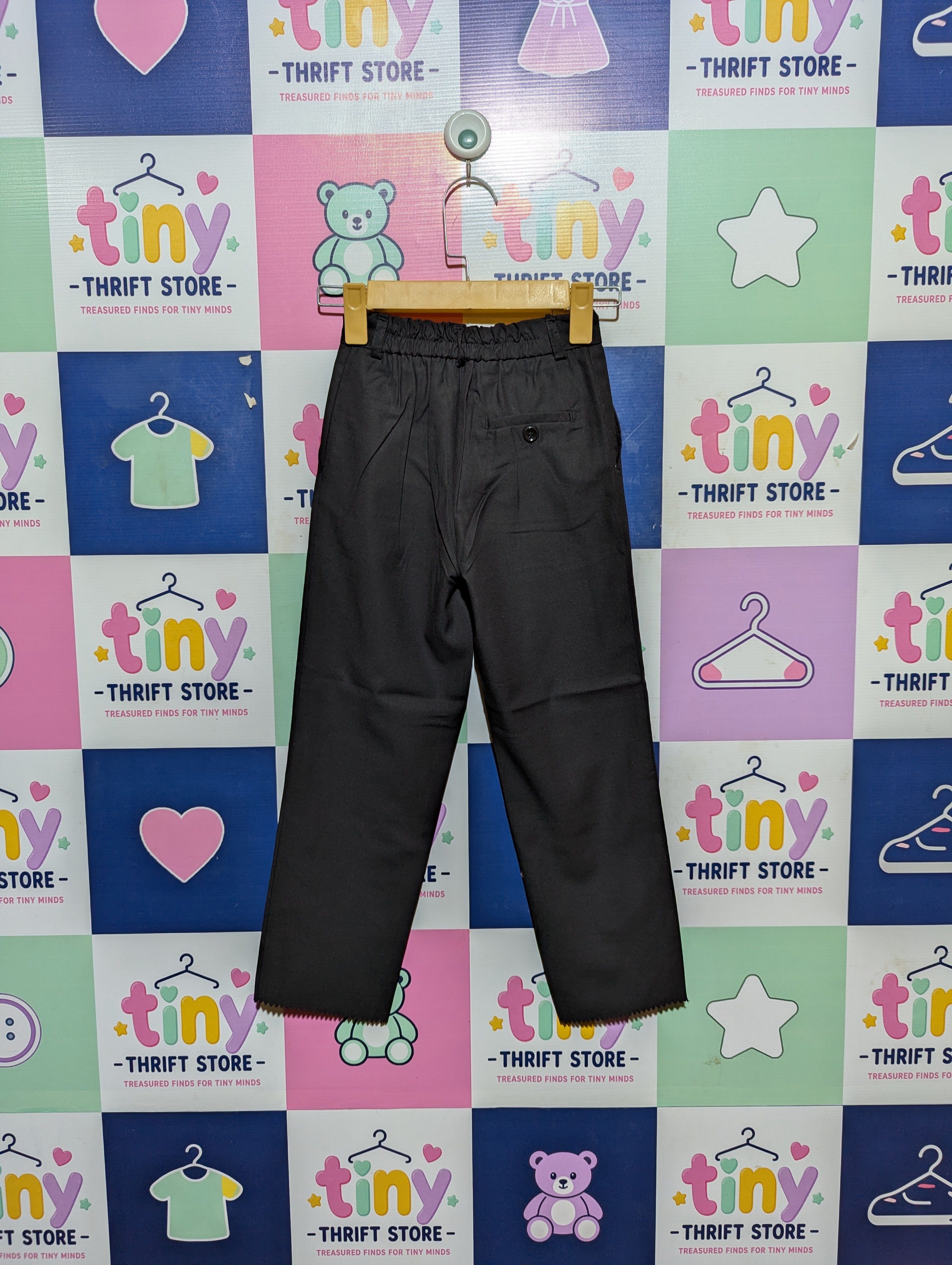 VALDO Girls Classic Black Formal Trousers - Size 5 Estimated Age 5 Years AB2