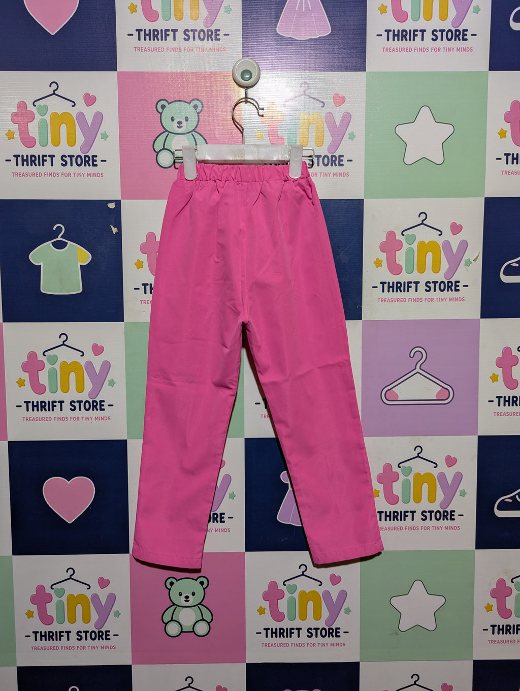 Girls Vibrant Hot Pink Casual Trousers - Size 6Y Estimated Age 6 Years AB2