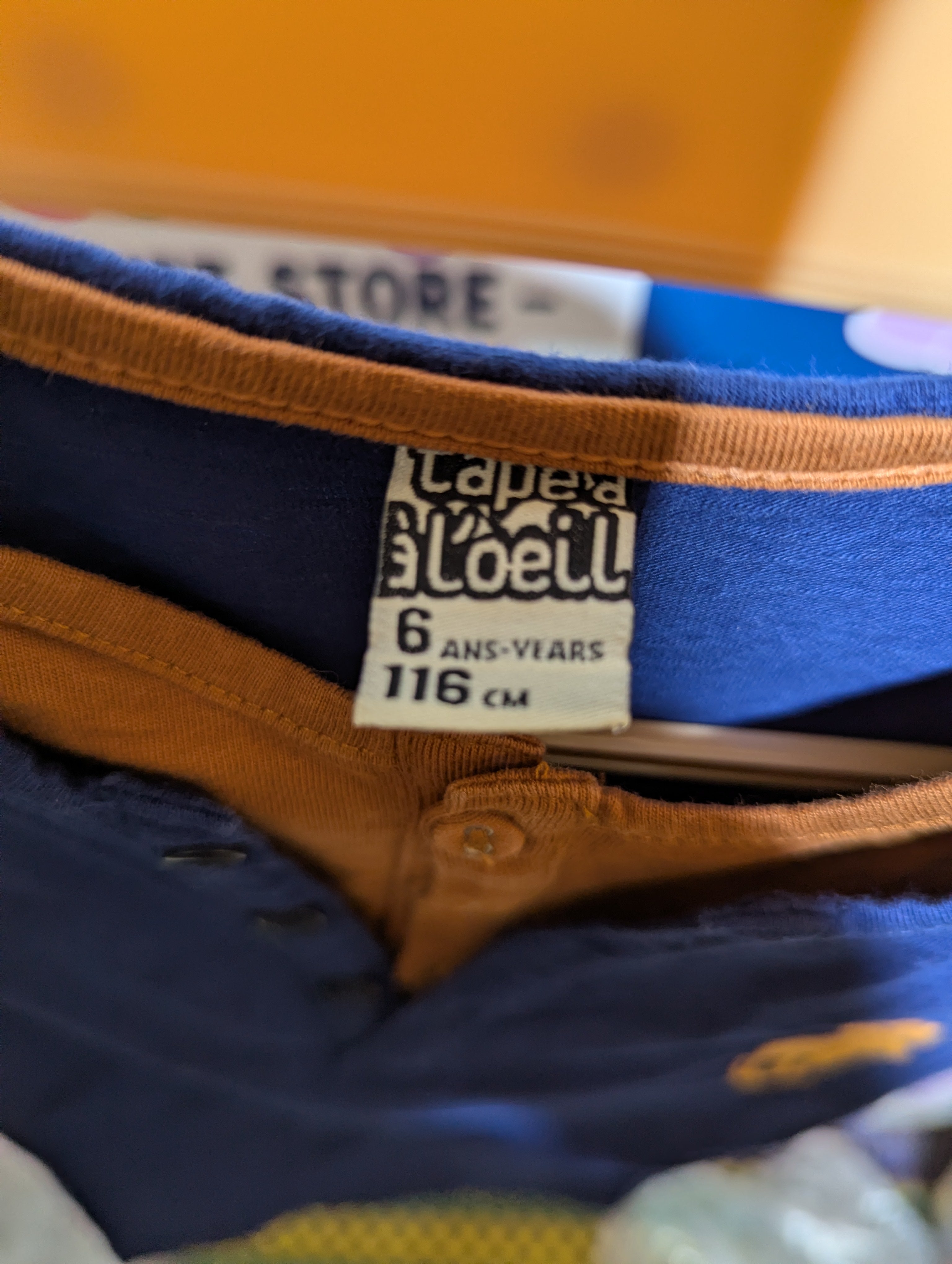 Tape à l'oeil Boys Blue & Brown "Nashville" Adventure Graphic Tee - Size 6 Years (Estimated Age 6 Years) AB2