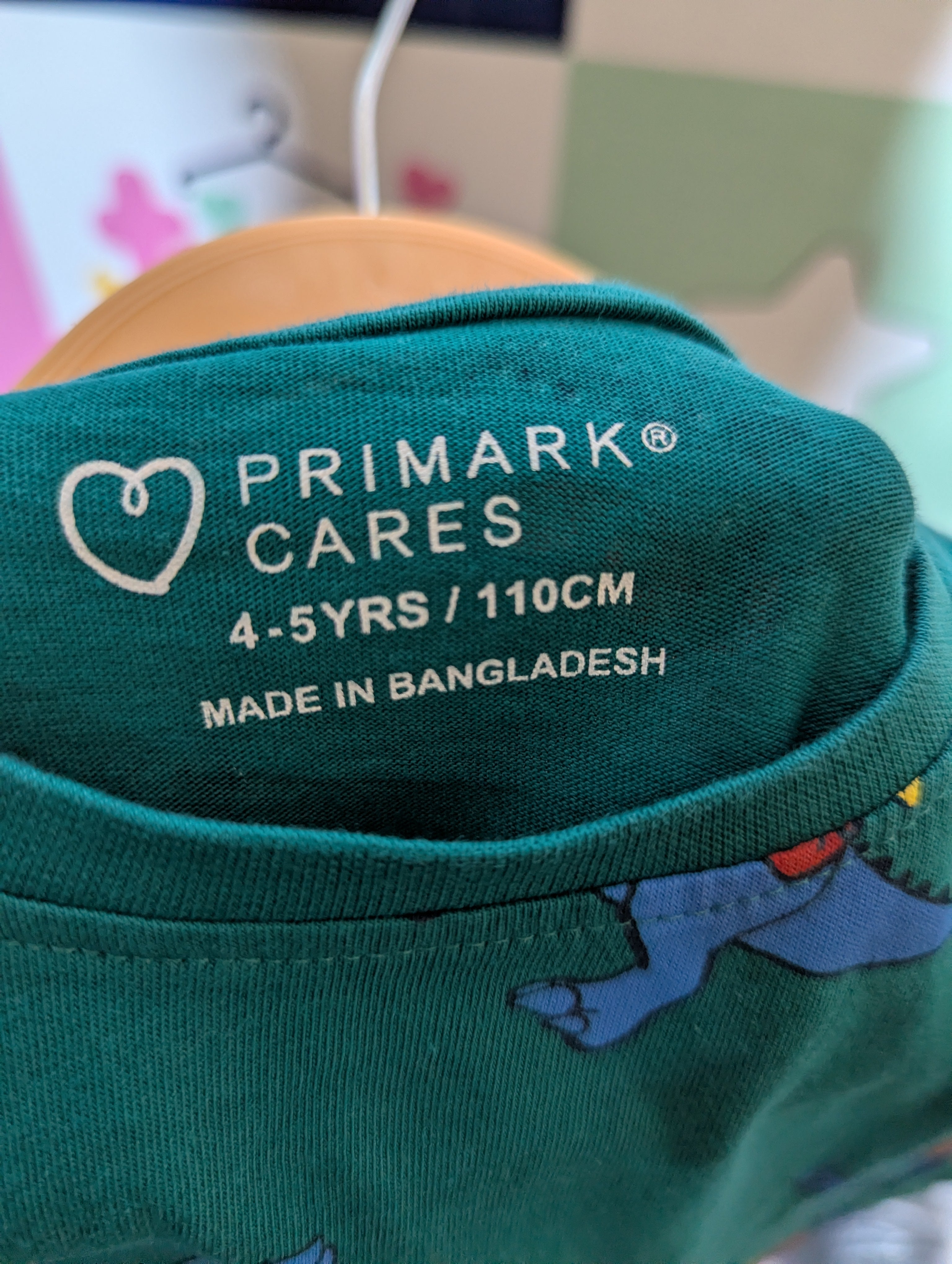 Primark Cares Boys Green "Dino Adventurer" Patterned T-Shirt - Size 4-5 Years (Estimated Age 4-5 Years) AB2