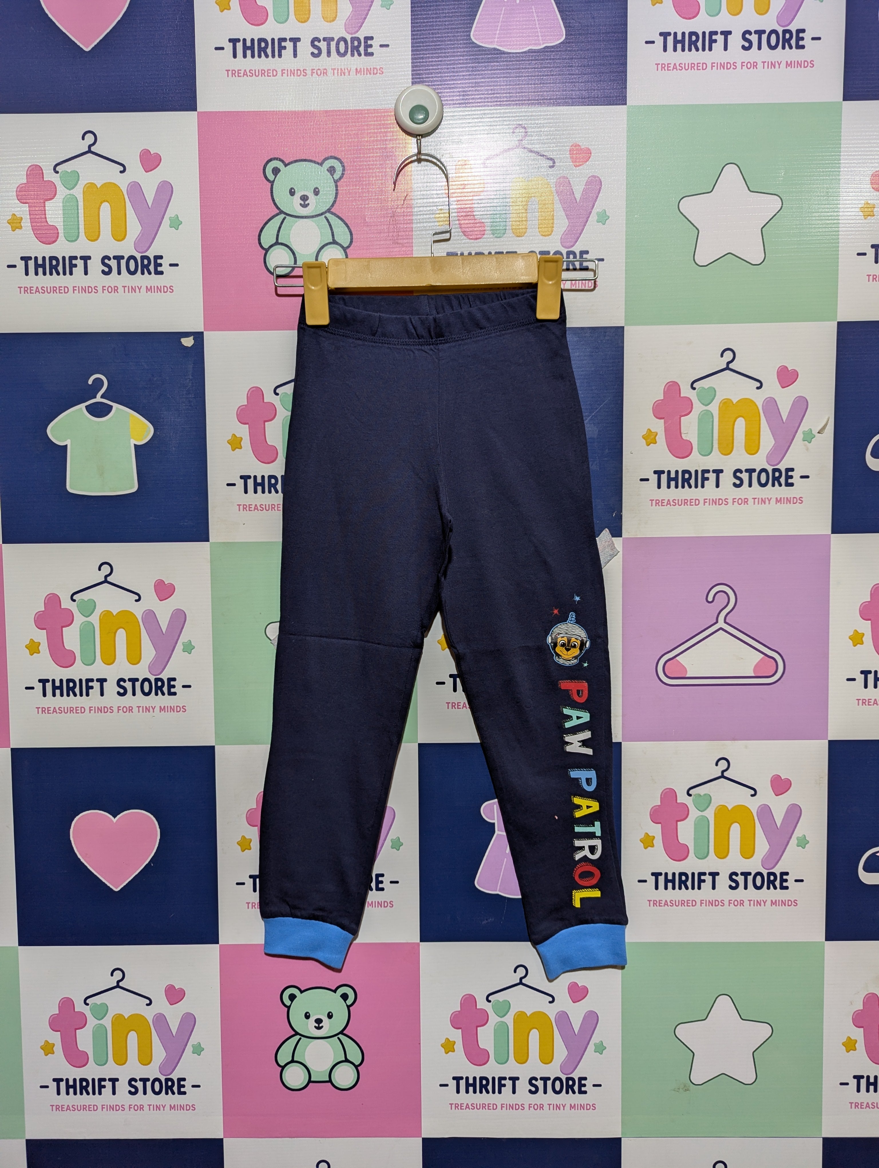 George Boys Navy Blue "Paw Patrol" Character Jogger Pants - Size 5-6 Years (Estimated Age 5-6 Years) AB2