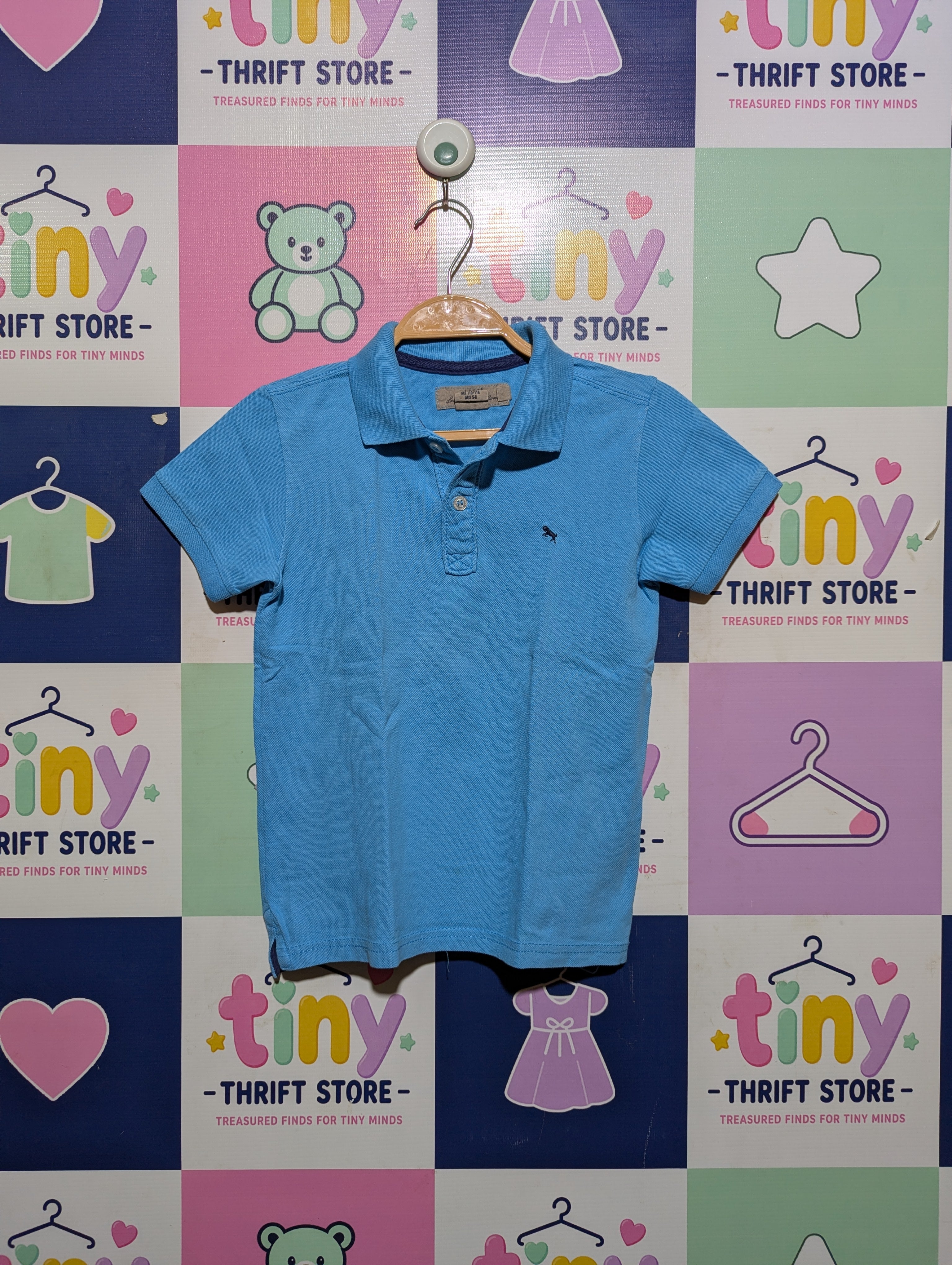 L.O.G.G. Boys Bright Blue Classic Polo Shirt - Size 120 CM (Estimated Age 5-6 Years) AB2