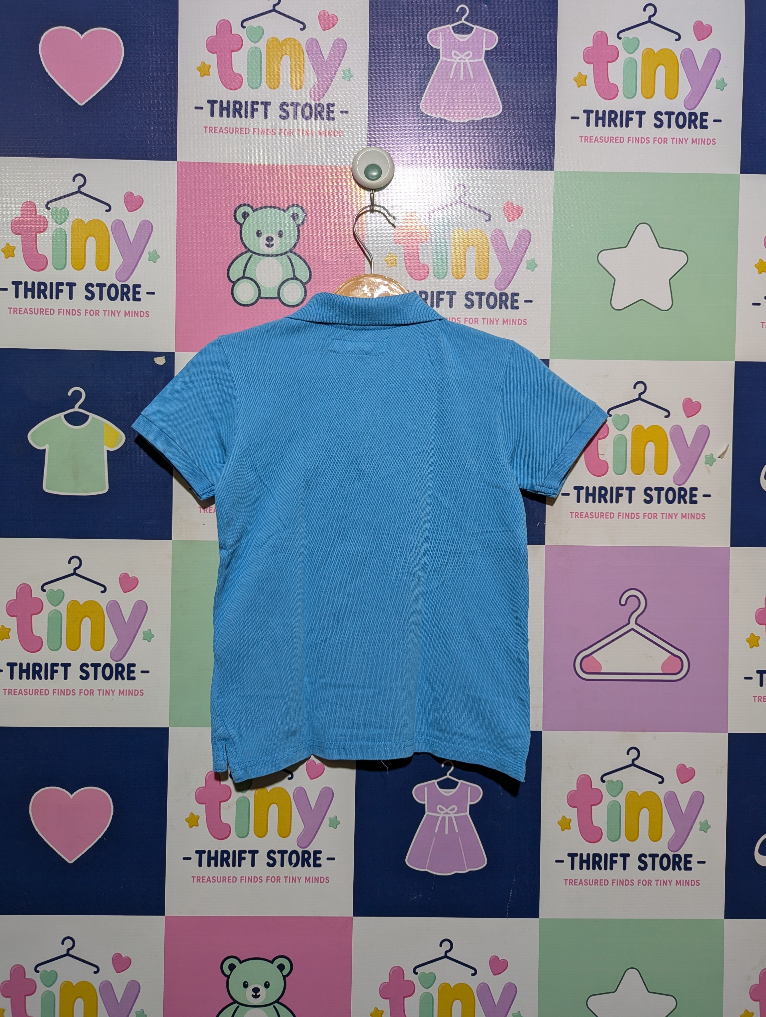 L.O.G.G. Boys Bright Blue Classic Polo Shirt - Size 120 CM (Estimated Age 5-6 Years) AB2