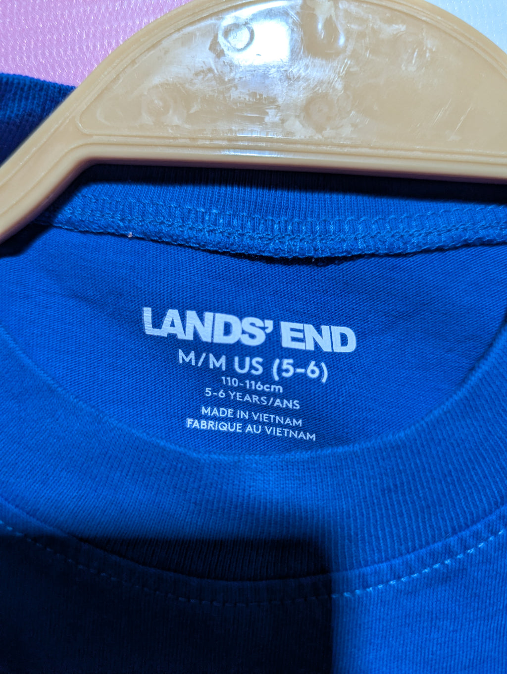 Lands' End Boys Royal Blue "Dirt Bike Adventures" Graphic Tee - Size 110-116 CM (Estimated Age 5-6 Years) AB2