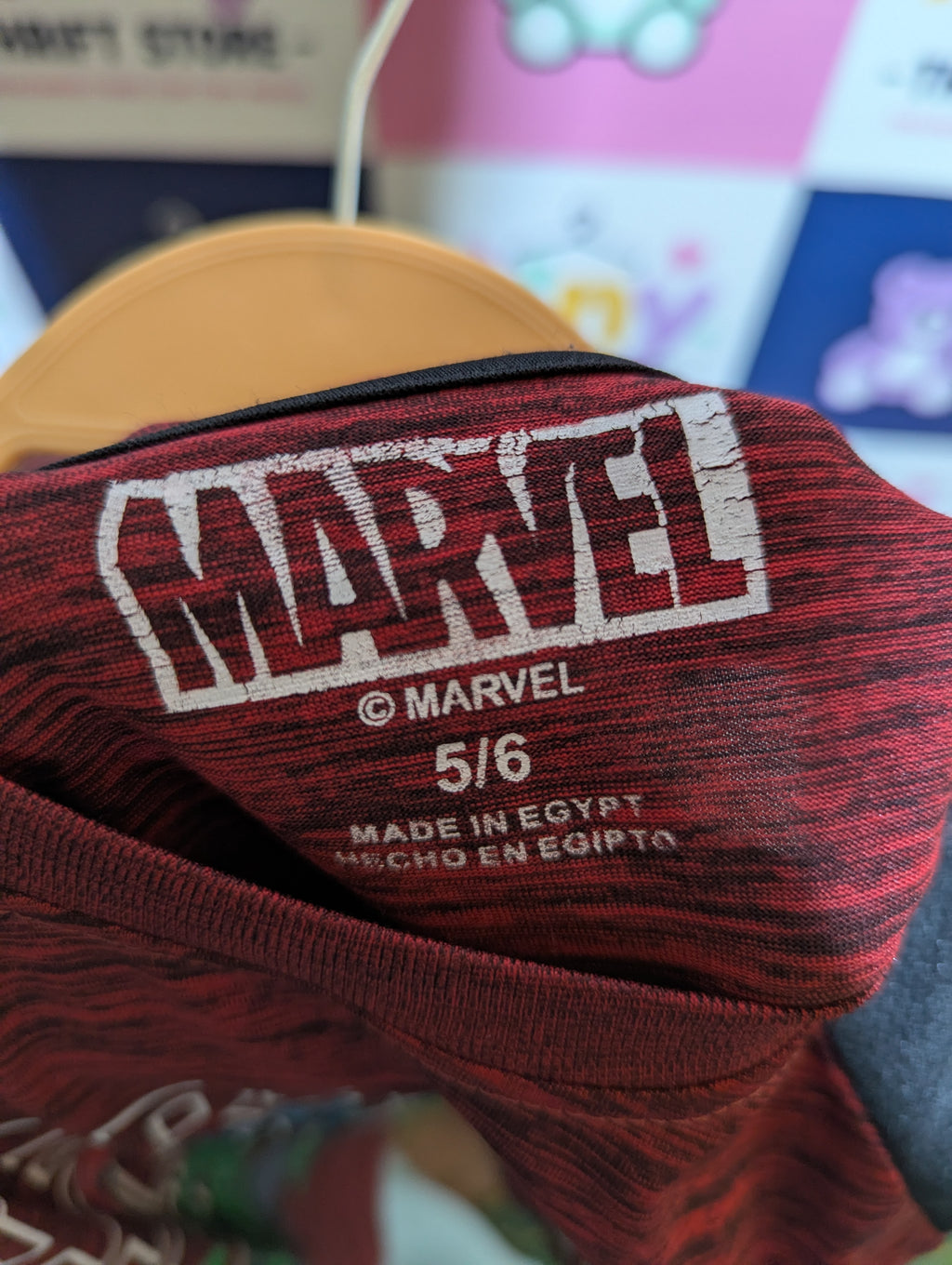 Marvel Boys Maroon "Avengers Heroes" Graphic Tee - Size 5/6 (Estimated Age 5-6 Years) AB2