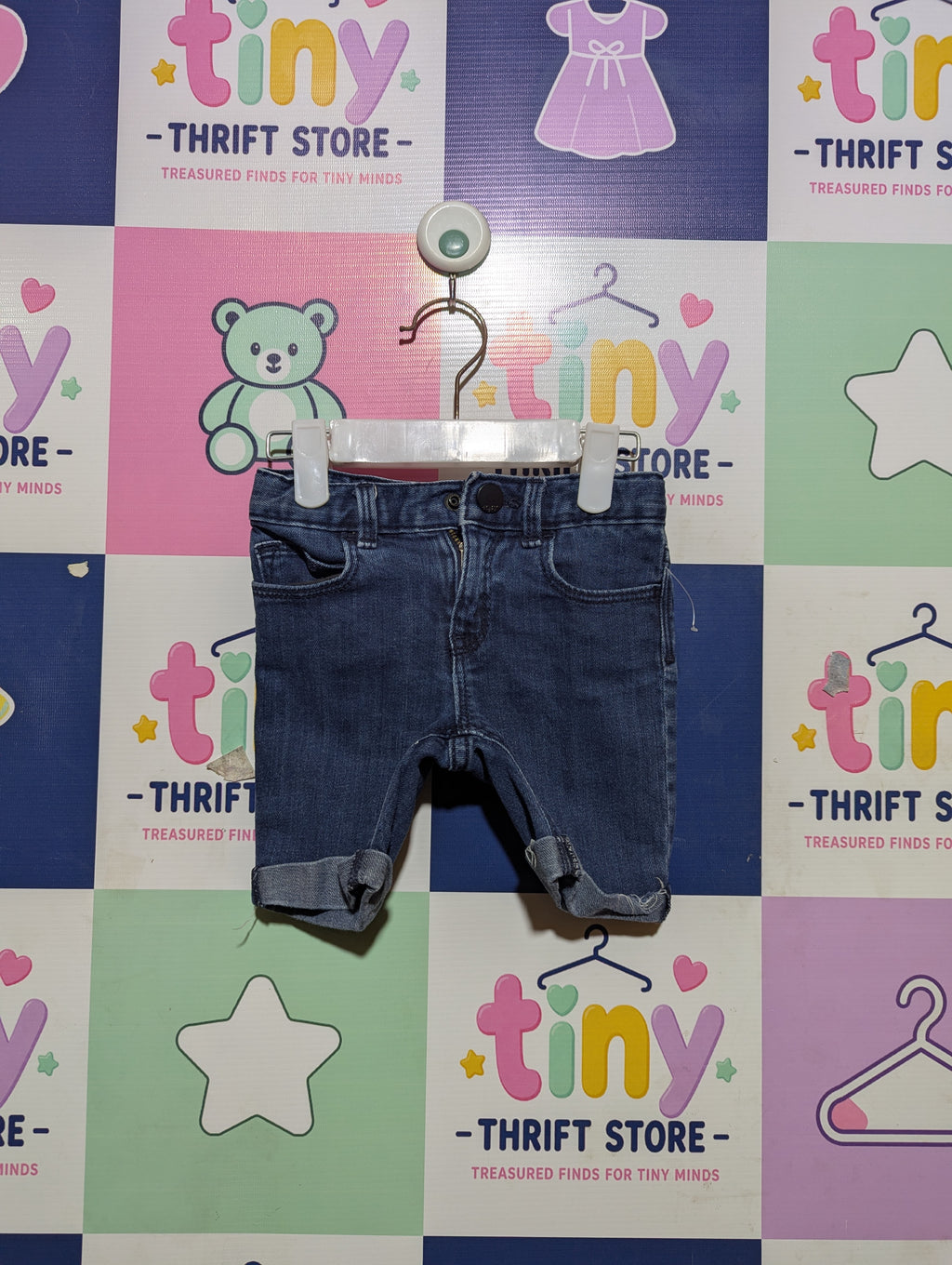 BabyGap Boys Denim "Classic 1969" Roll-Cuff Shorts - Size 4 Years (Estimated Age 4 Years) AB2