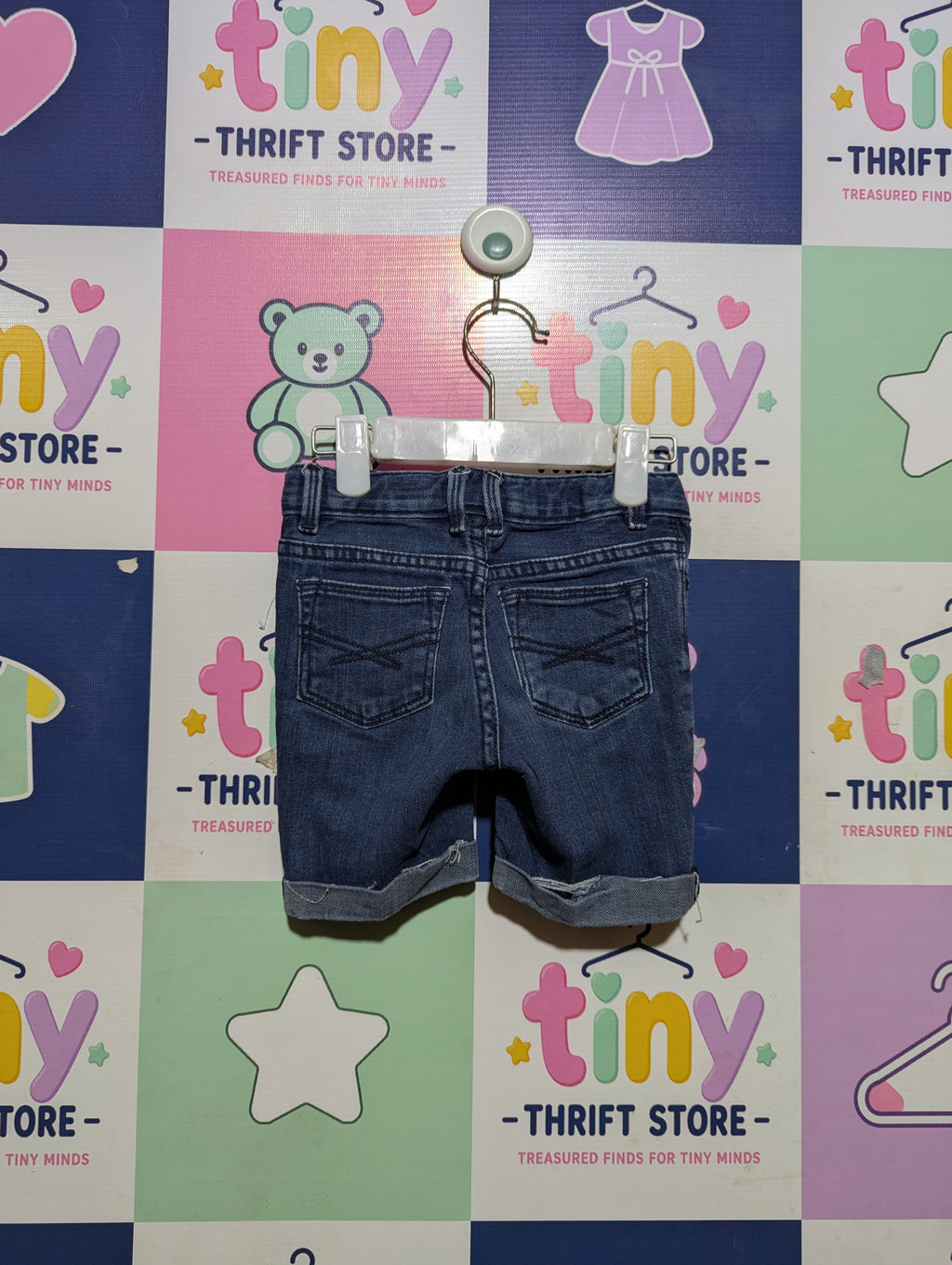 BabyGap Boys Denim "Classic 1969" Roll-Cuff Shorts - Size 4 Years (Estimated Age 4 Years) AB2