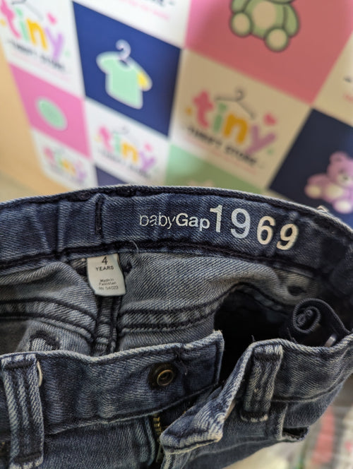 BabyGap Boys Denim "Classic 1969" Roll-Cuff Shorts - Size 4 Years (Estimated Age 4 Years) AB2