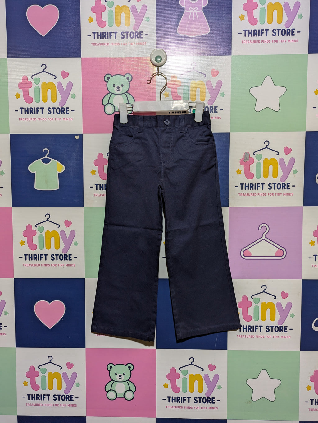 French Toast Boys Navy "Classic Uniform" Bootcut Trousers - Size 4 (Estimated Age 4 Years) AB2