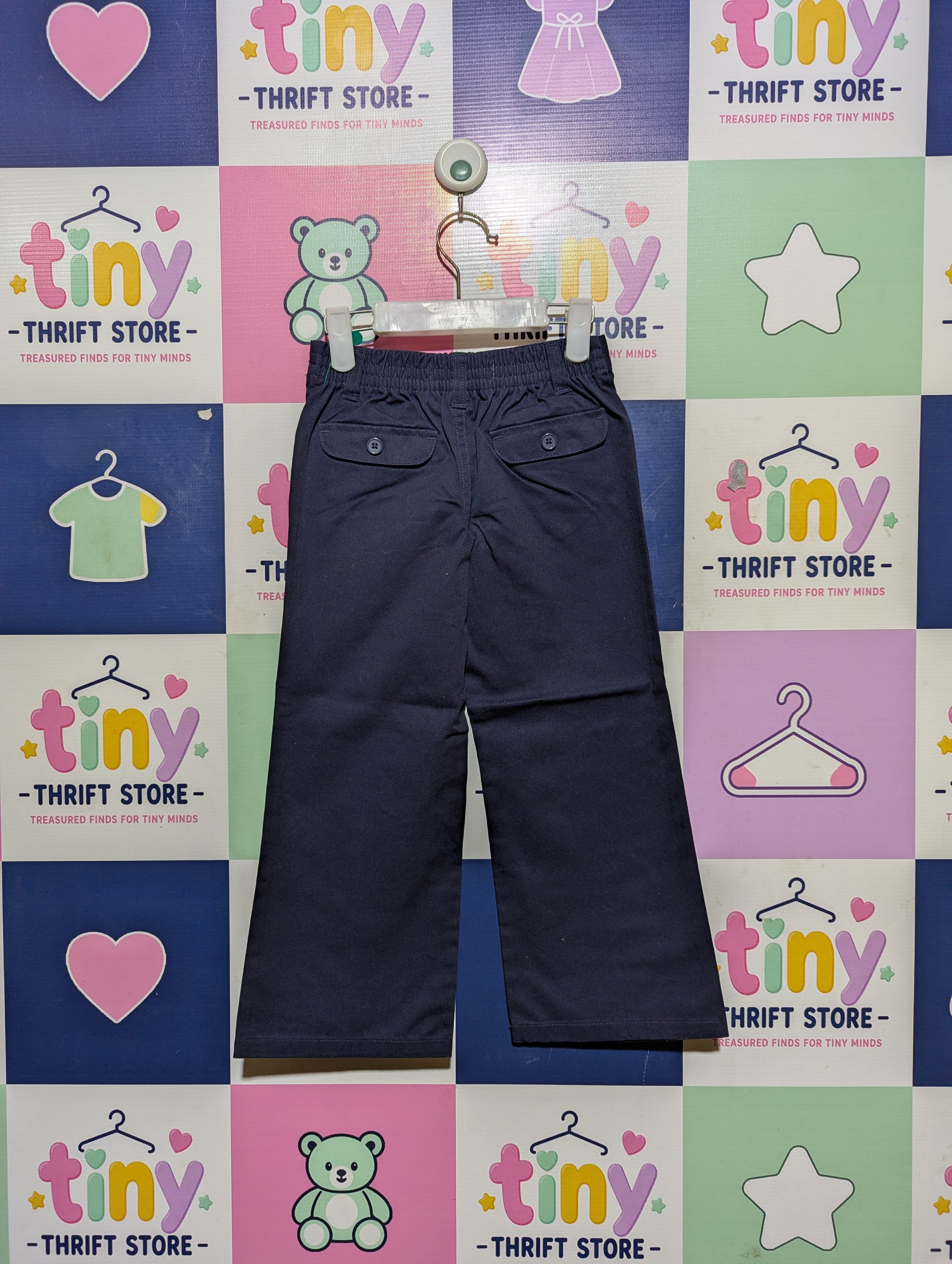 French Toast Boys Navy "Classic Uniform" Bootcut Trousers - Size 4 (Estimated Age 4 Years) AB2