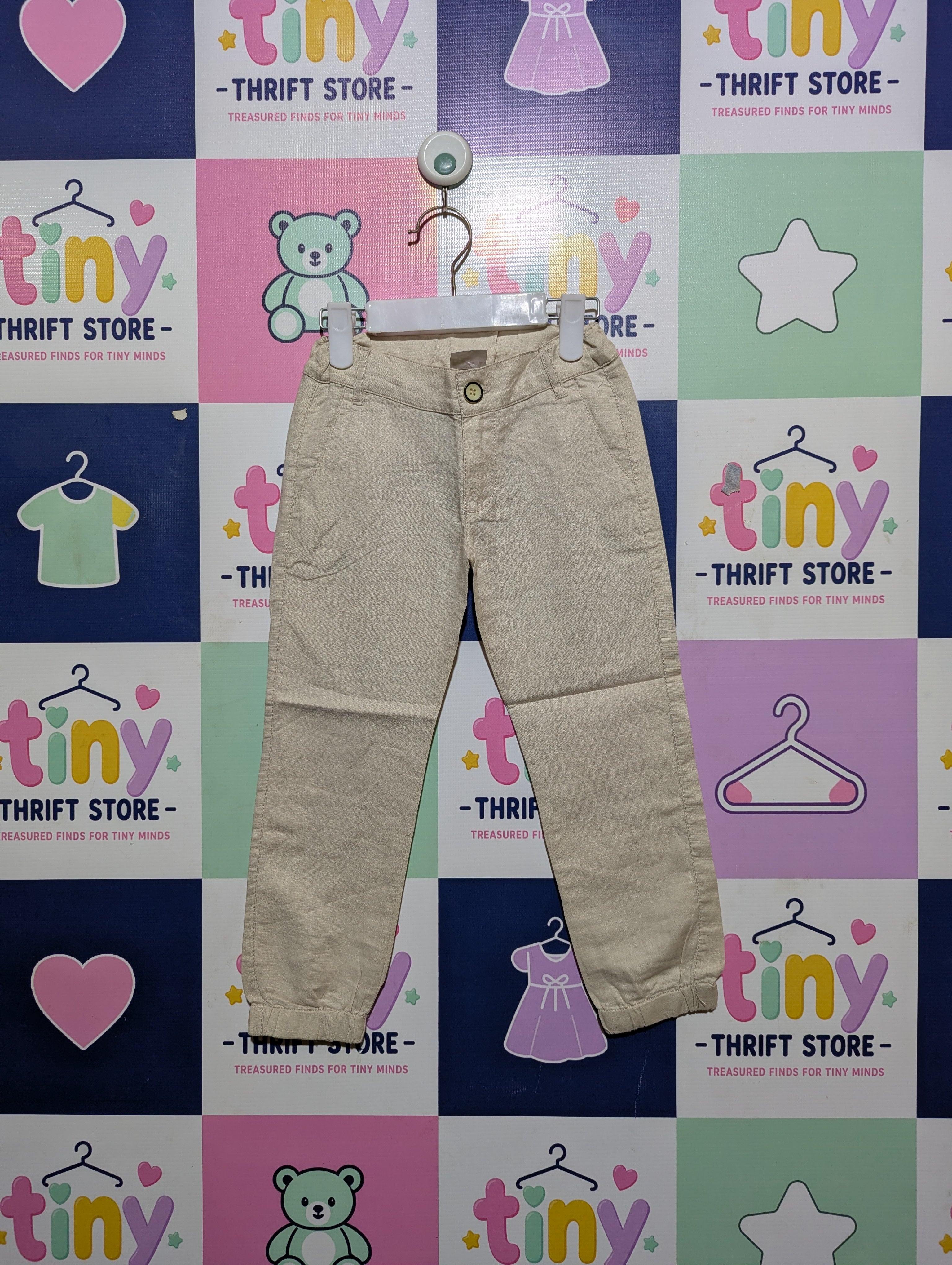 Prematal Boys Beige "Easy Chic" Casual Trousers - Size 102cm (Estimated Age 3-4 Years) AB2