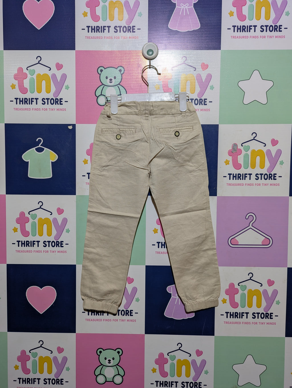 Prematal Boys Beige "Easy Chic" Casual Trousers - Size 102cm (Estimated Age 3-4 Years) AB2
