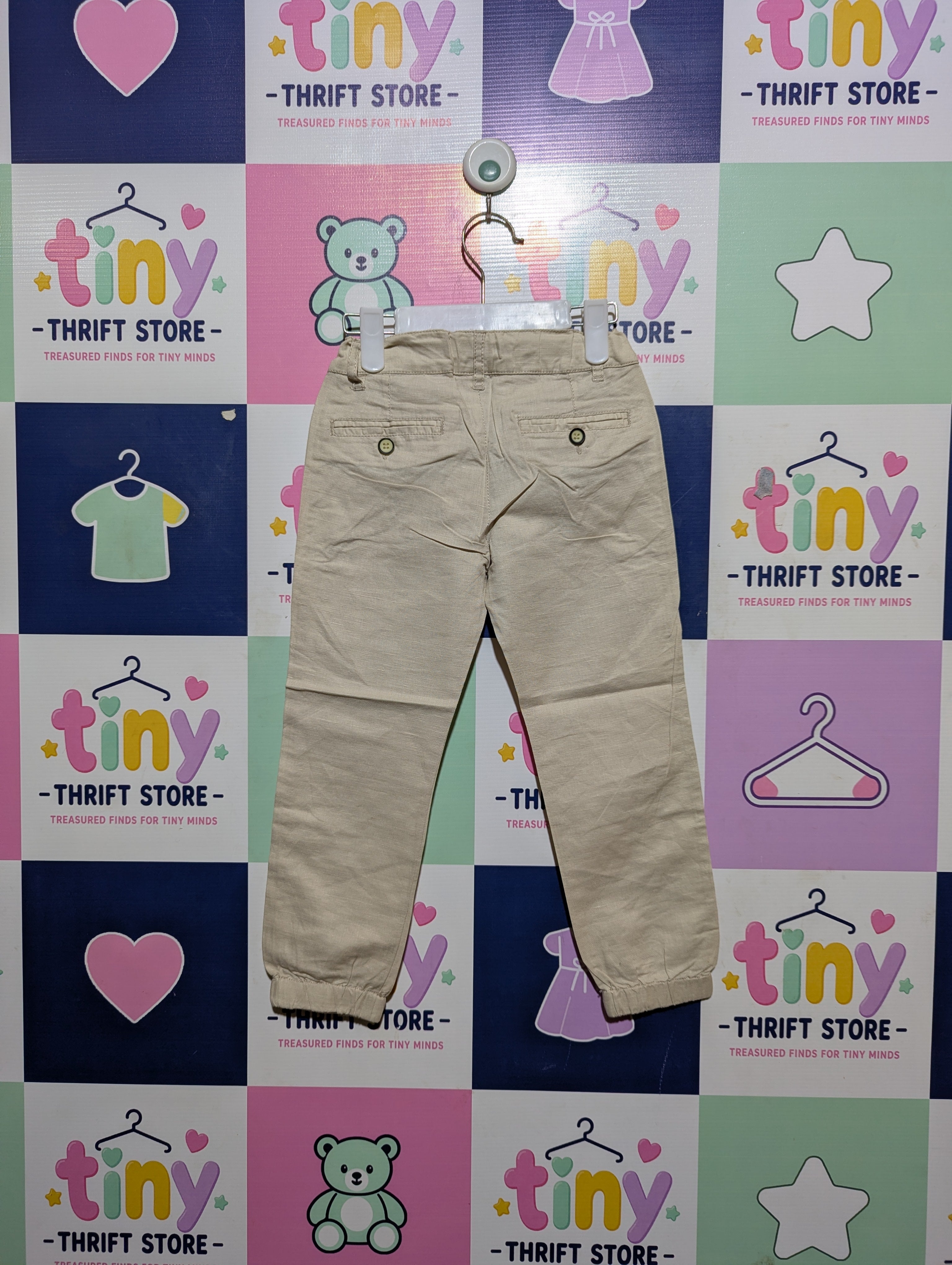 Prematal Boys Beige "Easy Chic" Casual Trousers - Size 102cm (Estimated Age 3-4 Years) AB2