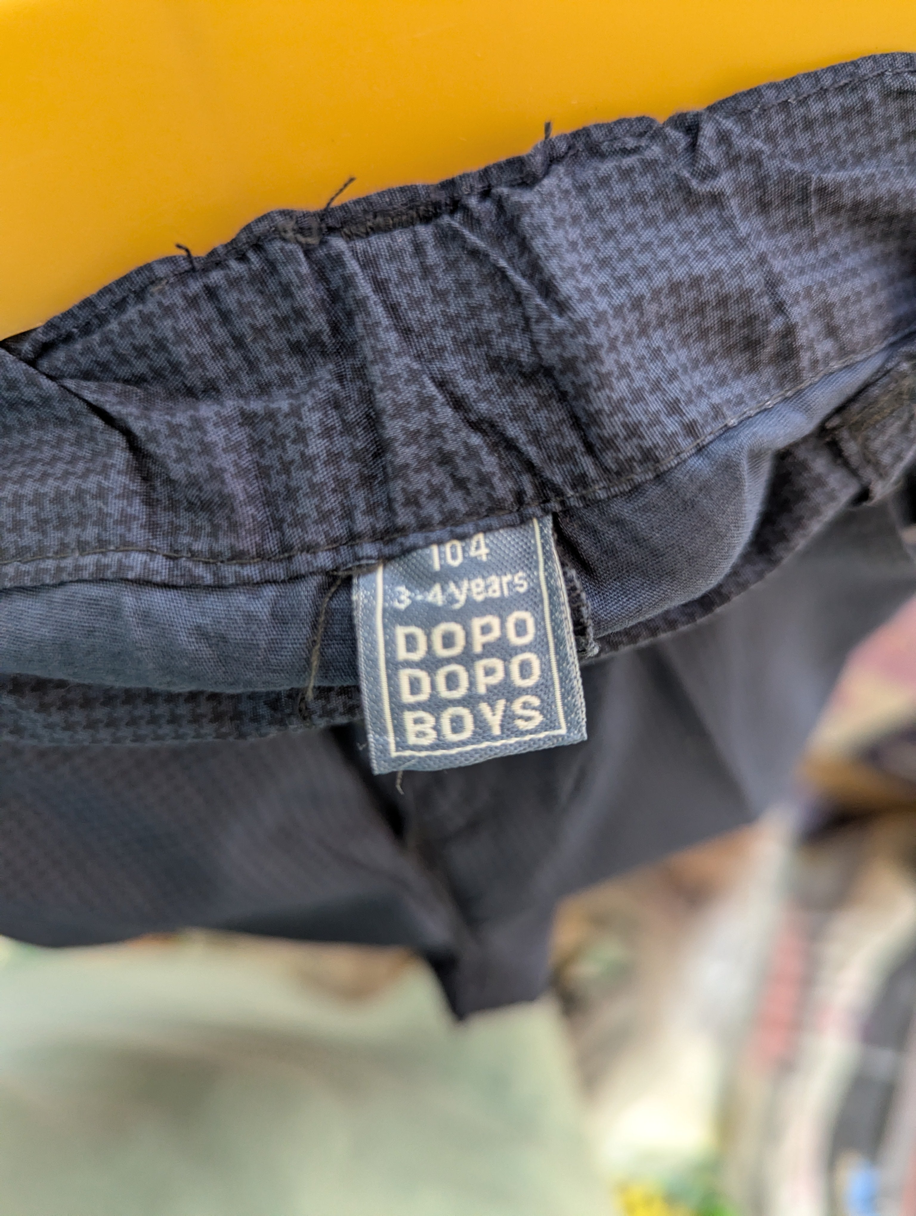DOPO Boys Navy Blue Micro-Check Pattern Casual Shorts - Size Estimated Age 3-4 Years AB2
