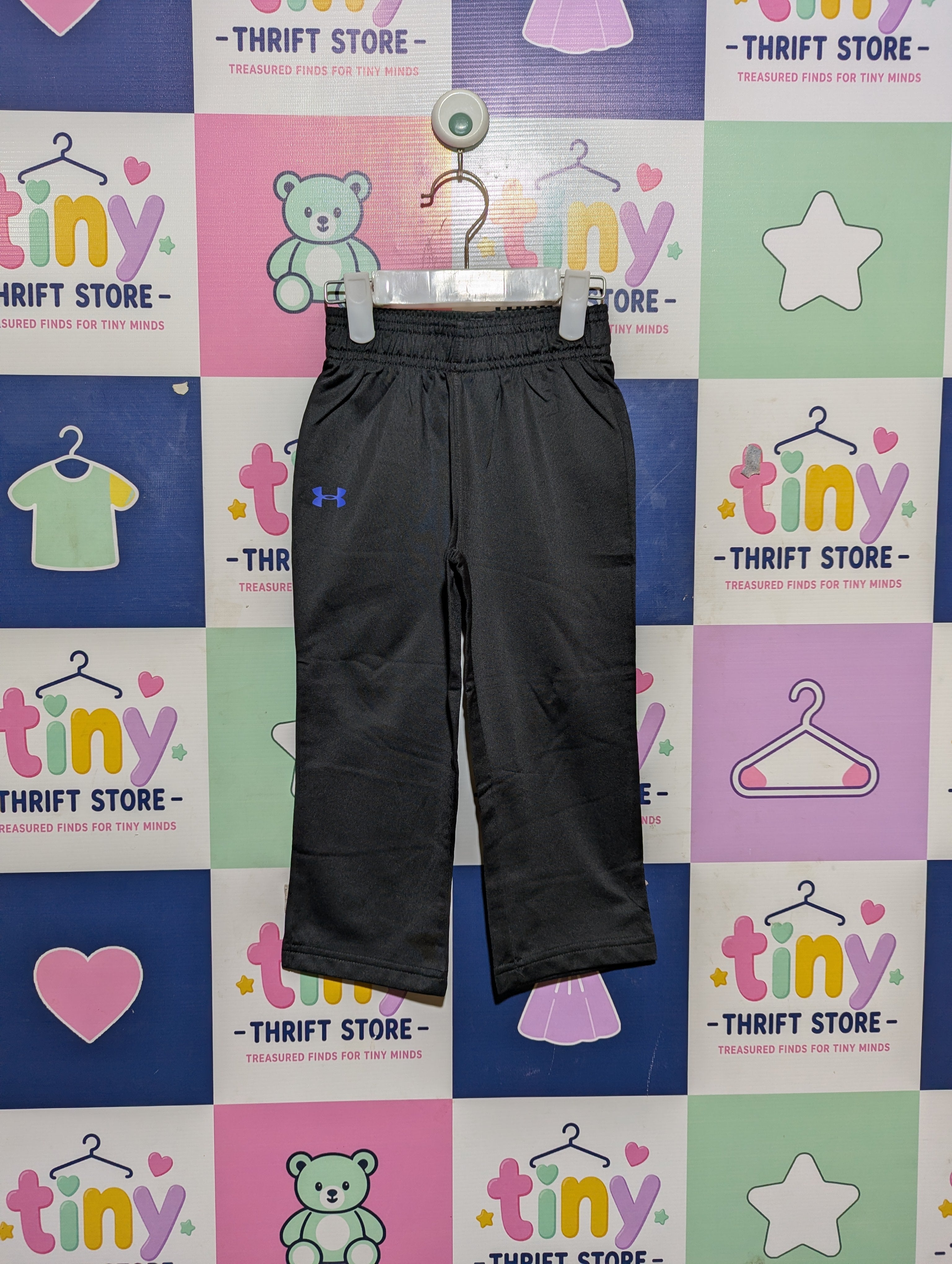 Under Armour Boys Black Performance Athletic Pants - Size Estimated Age 3T AB2