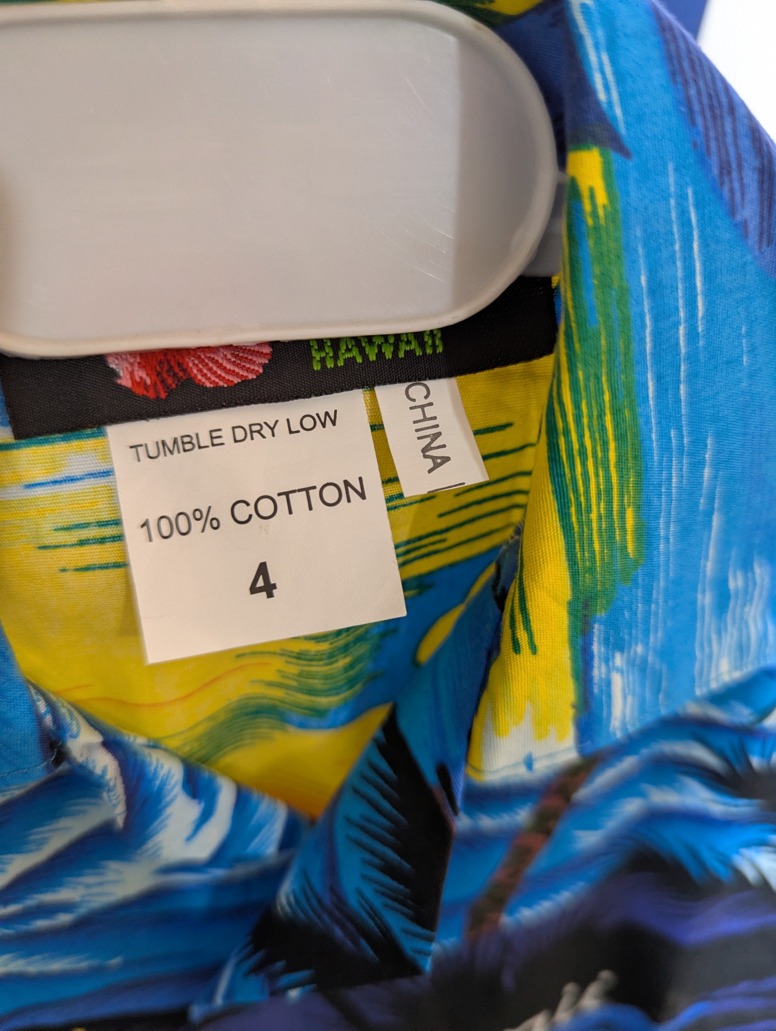 Hawaii Brand Boys Blue Tropical Sunset Aloha Shirt and Shorts Set - Size Estimated Age 4 Years AB2