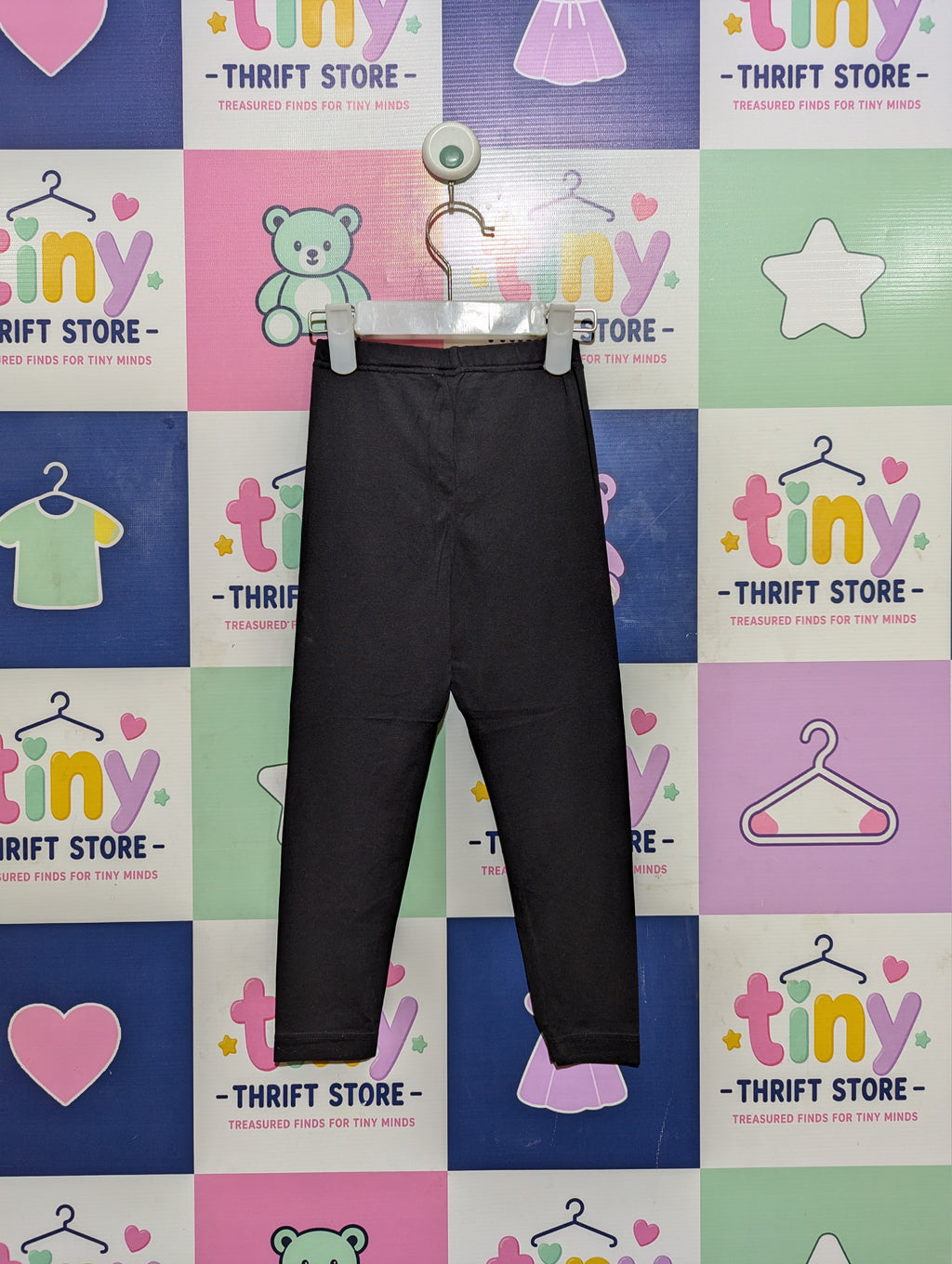 UNIQLO Baby Black Heattech Thermal Leggings - Size 100 Estimated Age 2-3 Years AB2