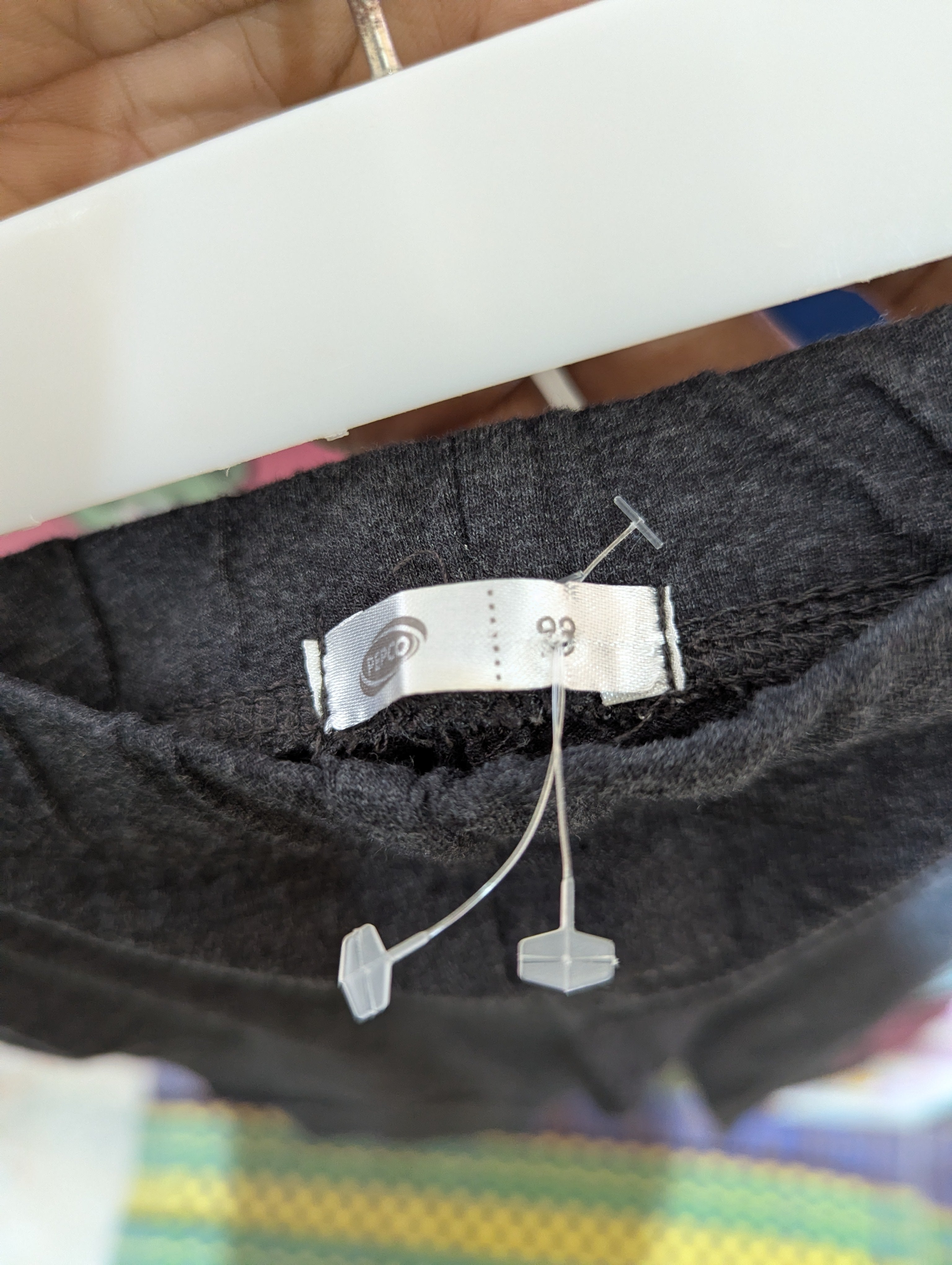 Pepco Girls Dark Grey "I Want To Be A Unicorn" Leggings - Size 98 Estimated Age 3 Years AB2