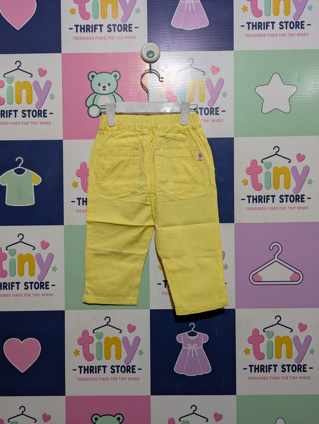 Samansa Mos2 Lagom Girls Bright Yellow Casual Trousers - Size 110 Estimated Age 5 Years AB2