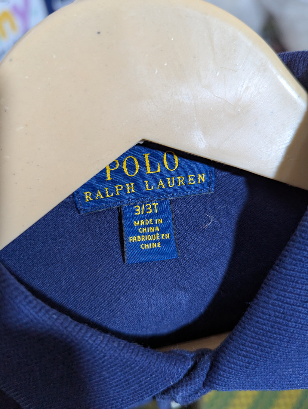 Polo Ralph Lauren Girls Navy Blue Polo Dress - Size 3T Estimated Age 3 Years AB2