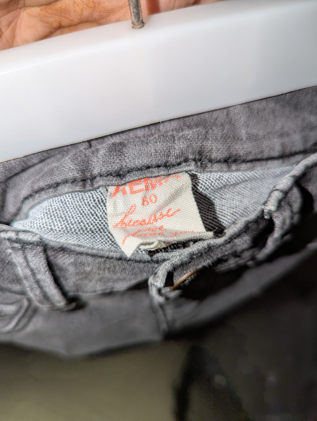 Kids Brand Boys Charcoal Grey Denim Casual Shorts - Size 80 CM Estimated Age 9-12 Months AB2
