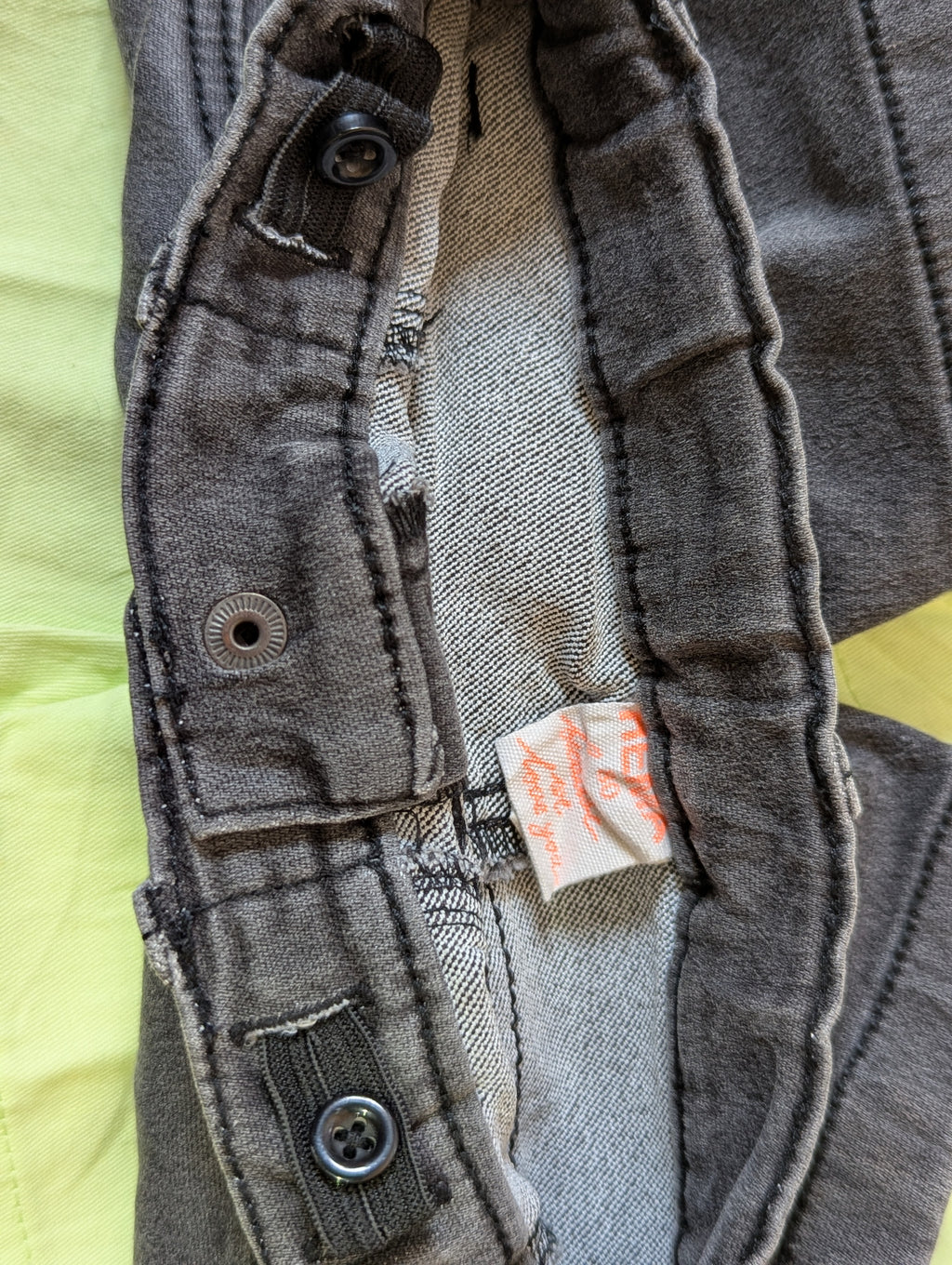 Kids Brand Boys Charcoal Grey Denim Casual Shorts - Size 80 CM Estimated Age 9-12 Months AB2