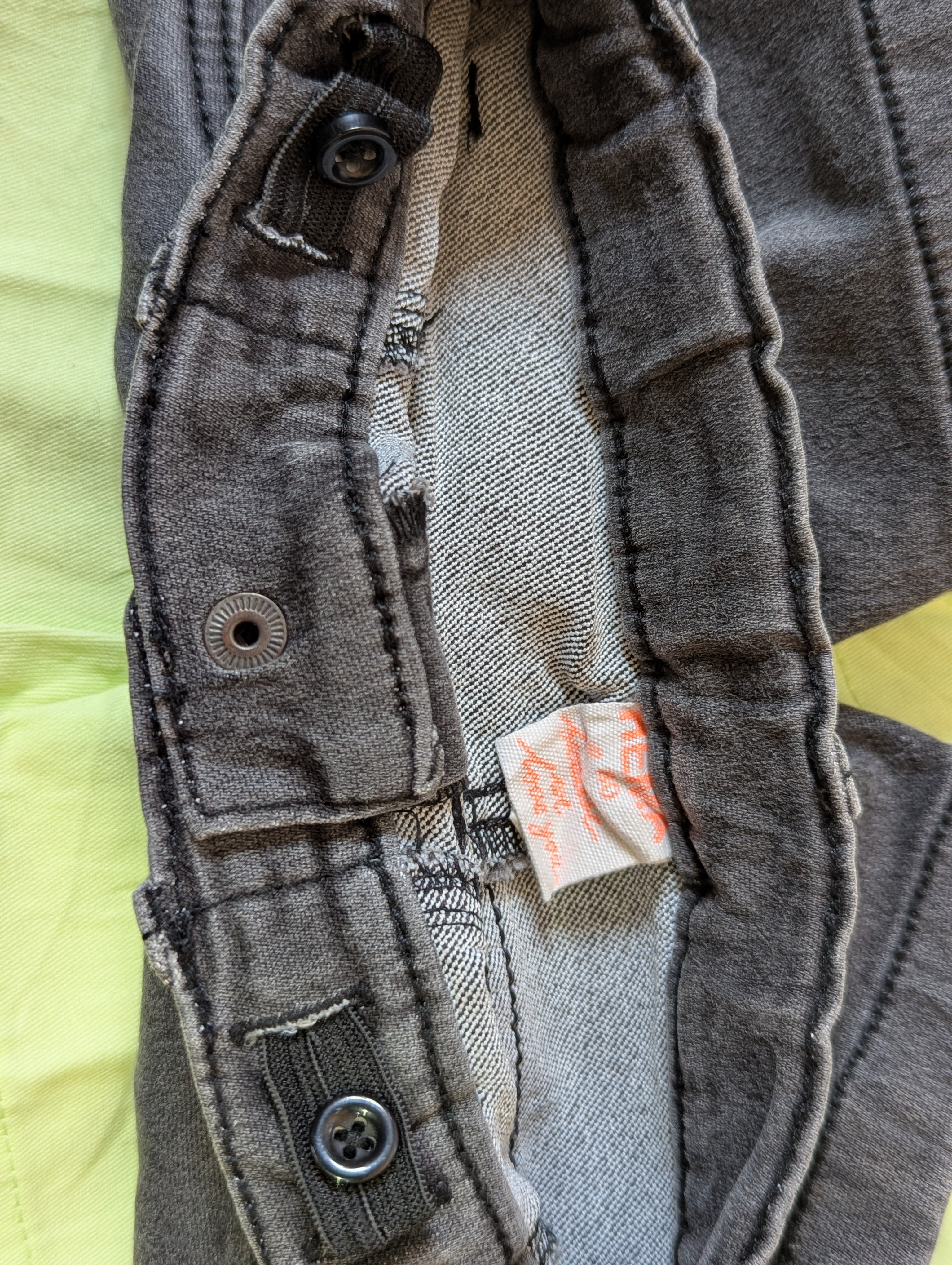 Kids Brand Boys Charcoal Grey Denim Casual Shorts - Size 80 CM Estimated Age 9-12 Months AB2
