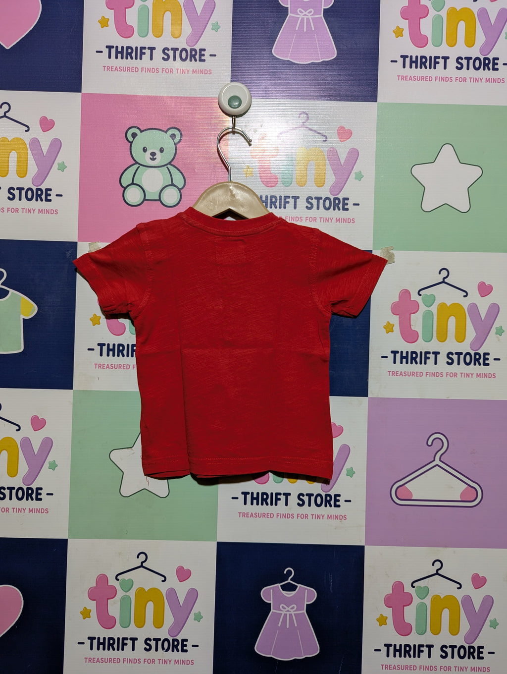 BE BOARD Boys Red "Unstoppable #1 Dude" Short Sleeve Tee - Size 12 Months Estimated Age 1 Year AB2