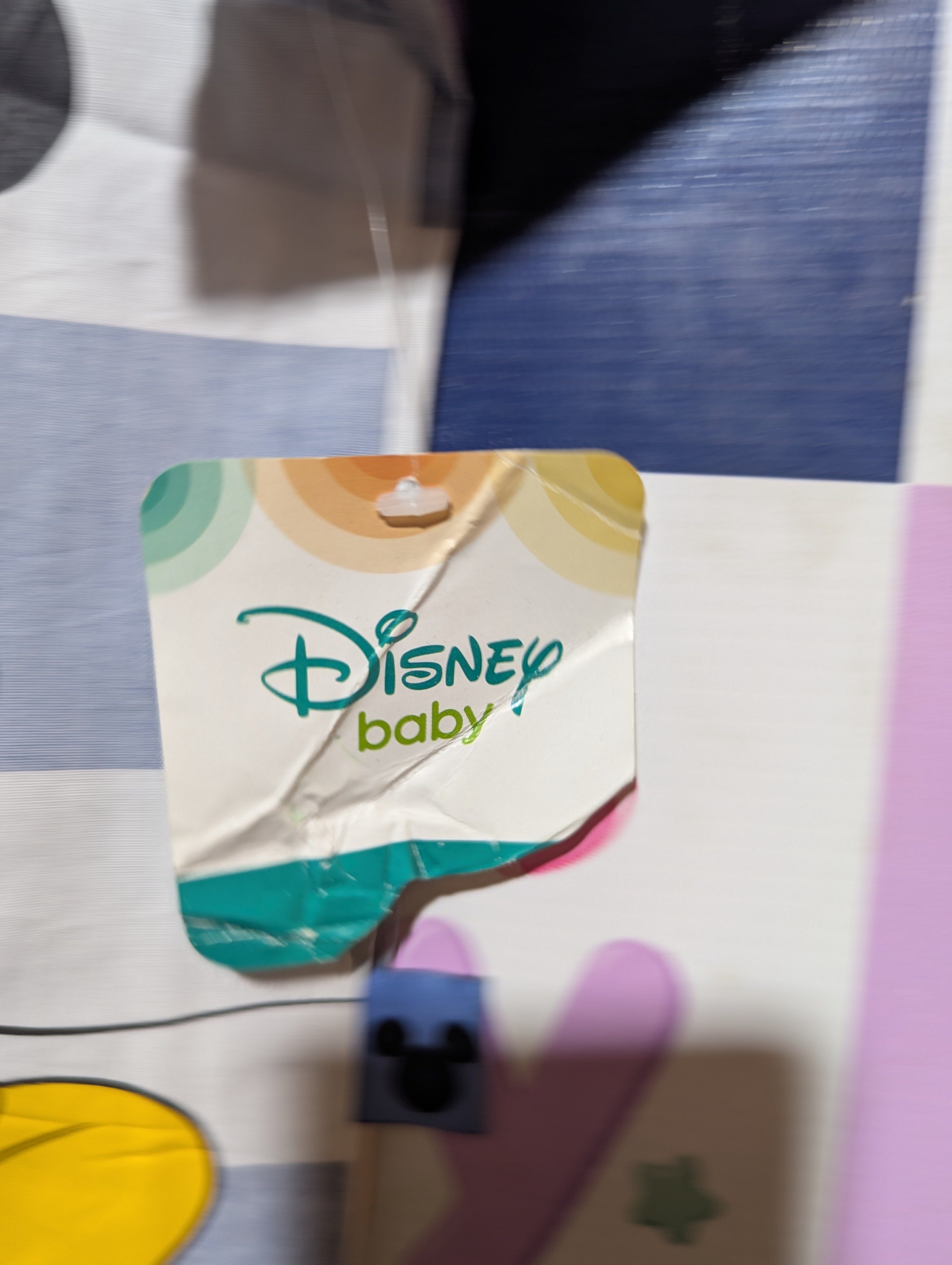 Disney Baby Boys Light Blue & White Striped Mickey Mouse Button-Down Shirt - Size Estimated Age 18M AB2