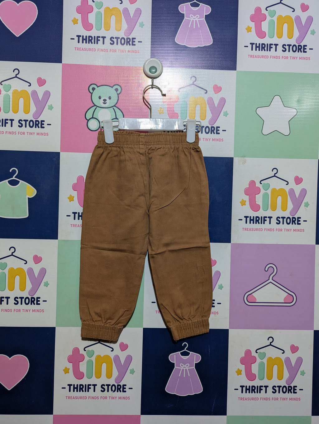 Garanimals Boys Caramel Brown Casual Jogger Pants - Size Estimated Age 2T AB2