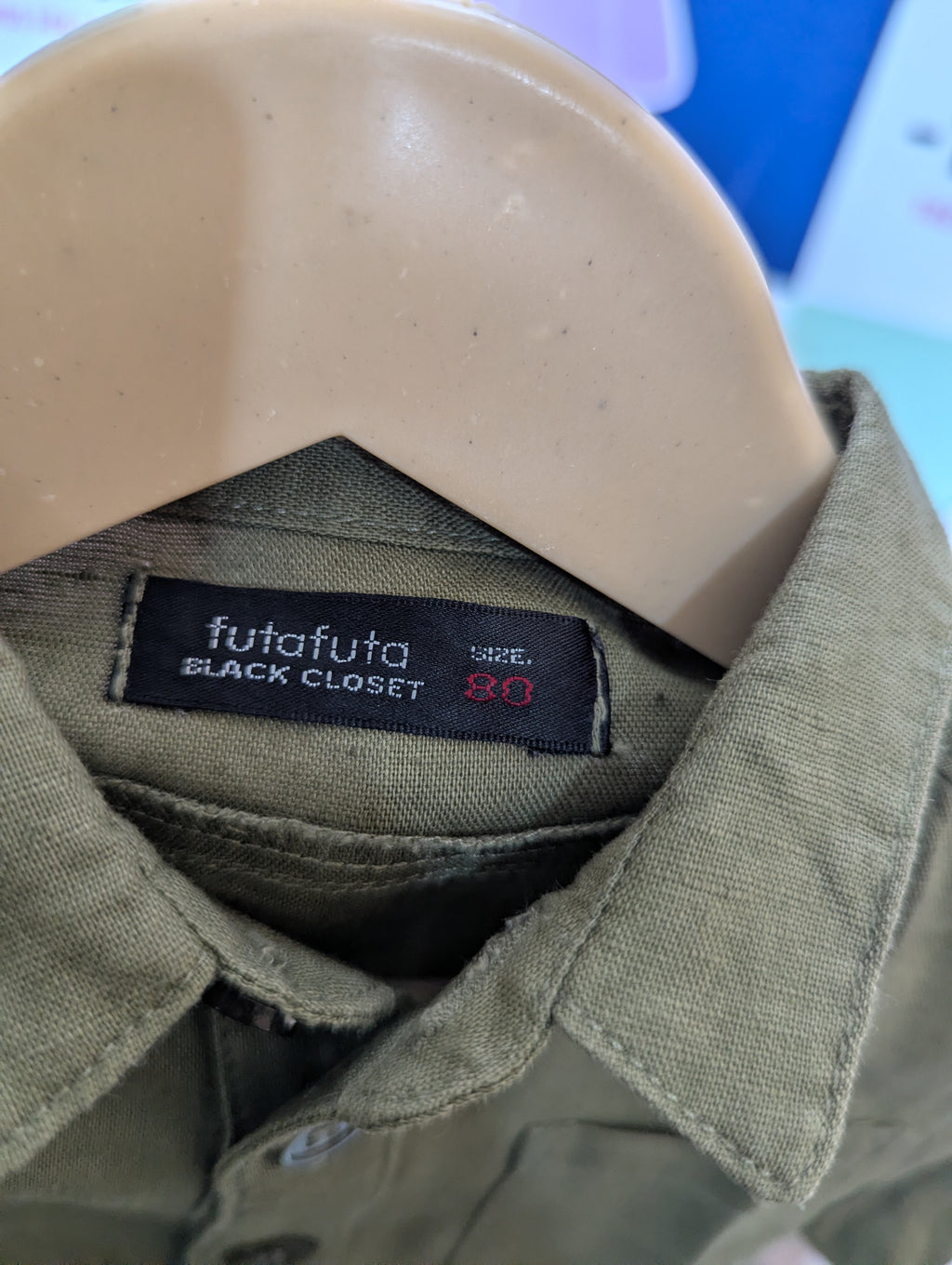 Futafuta Black Closet Boys Olive Green Short-Sleeve Button-Down Shirt - Size Estimated Age 12-18M AB2