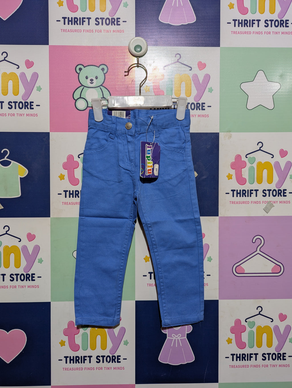 Lupilu Girls Vibrant Blue Casual Pants - Size Estimated Age 1.5-2 Years AB2