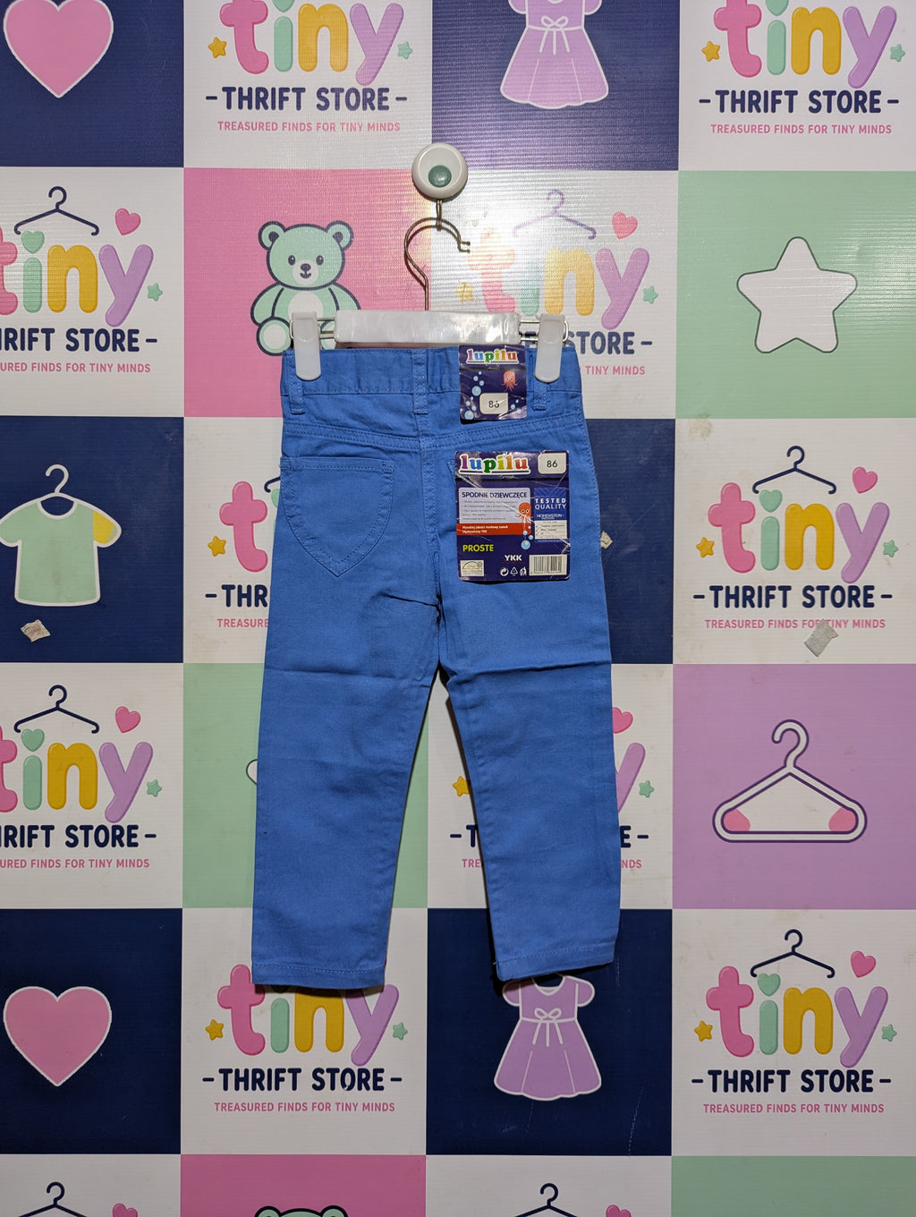 Lupilu Girls Vibrant Blue Casual Pants - Size Estimated Age 1.5-2 Years AB2