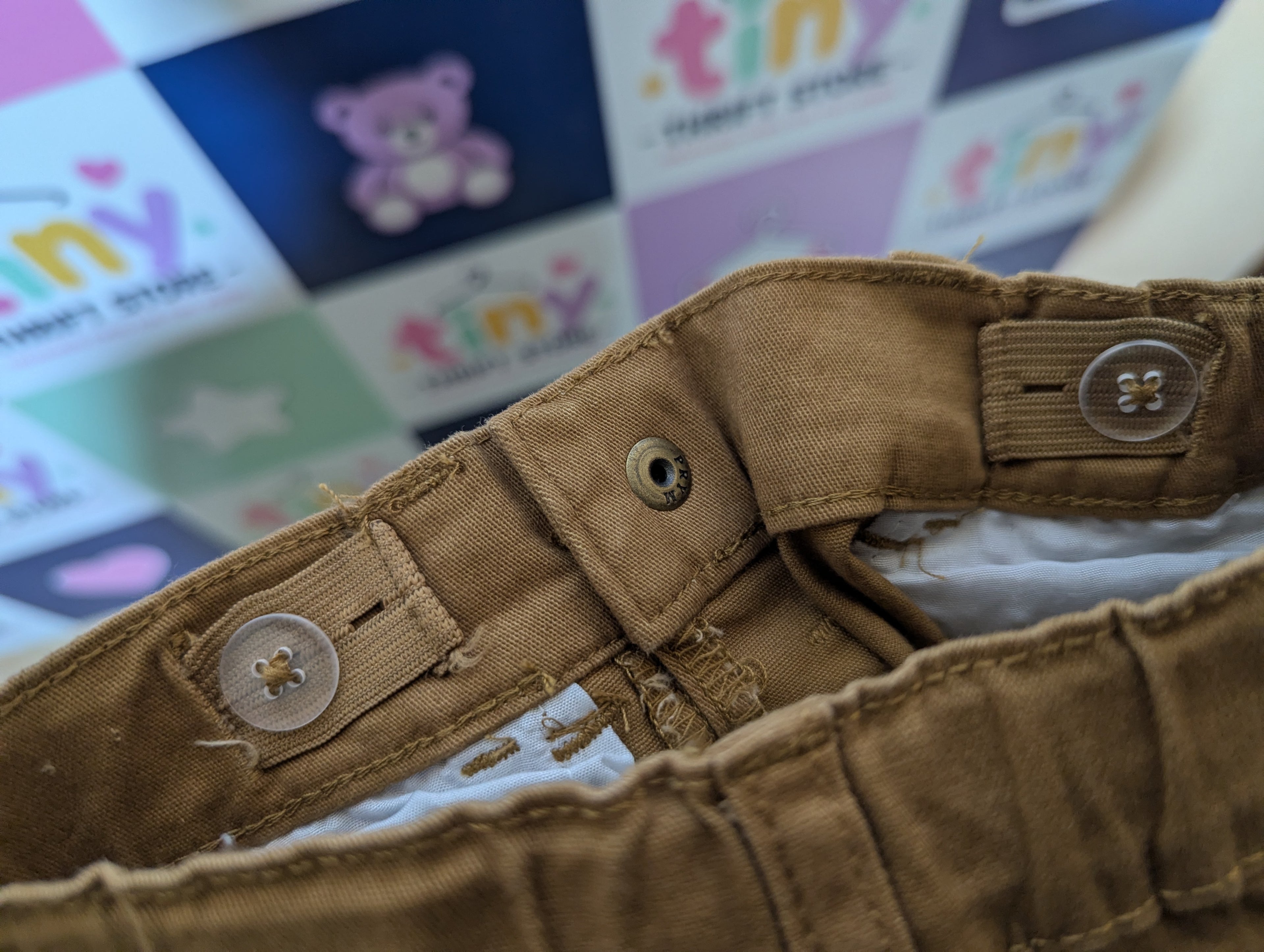 Garanimals Boys Dark Khaki Casual Pants - Size Estimated Age 18M AB2