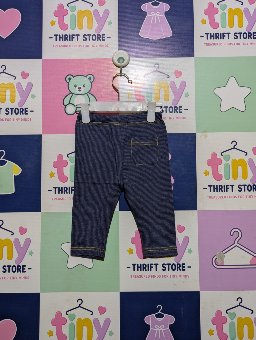 Elfindoll Classic Boys Denim-Style Pull-On Stretch Trousers - Size Estimated Age 2 Years AB2