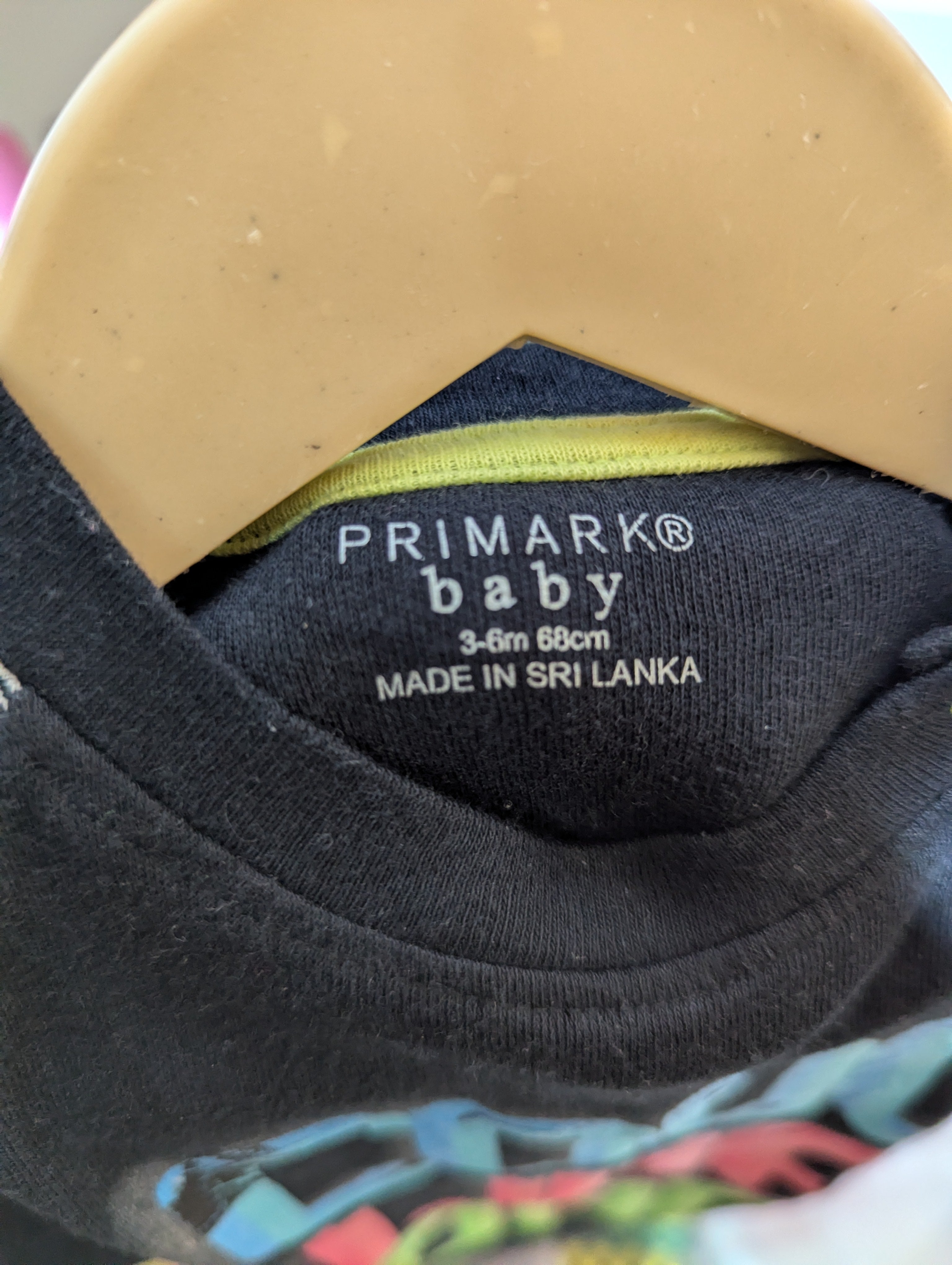 Primark Baby Boys Black "Cool Like Dad" Short Sleeve Romper - Size Estimated Age 3 to 6 Months AB2