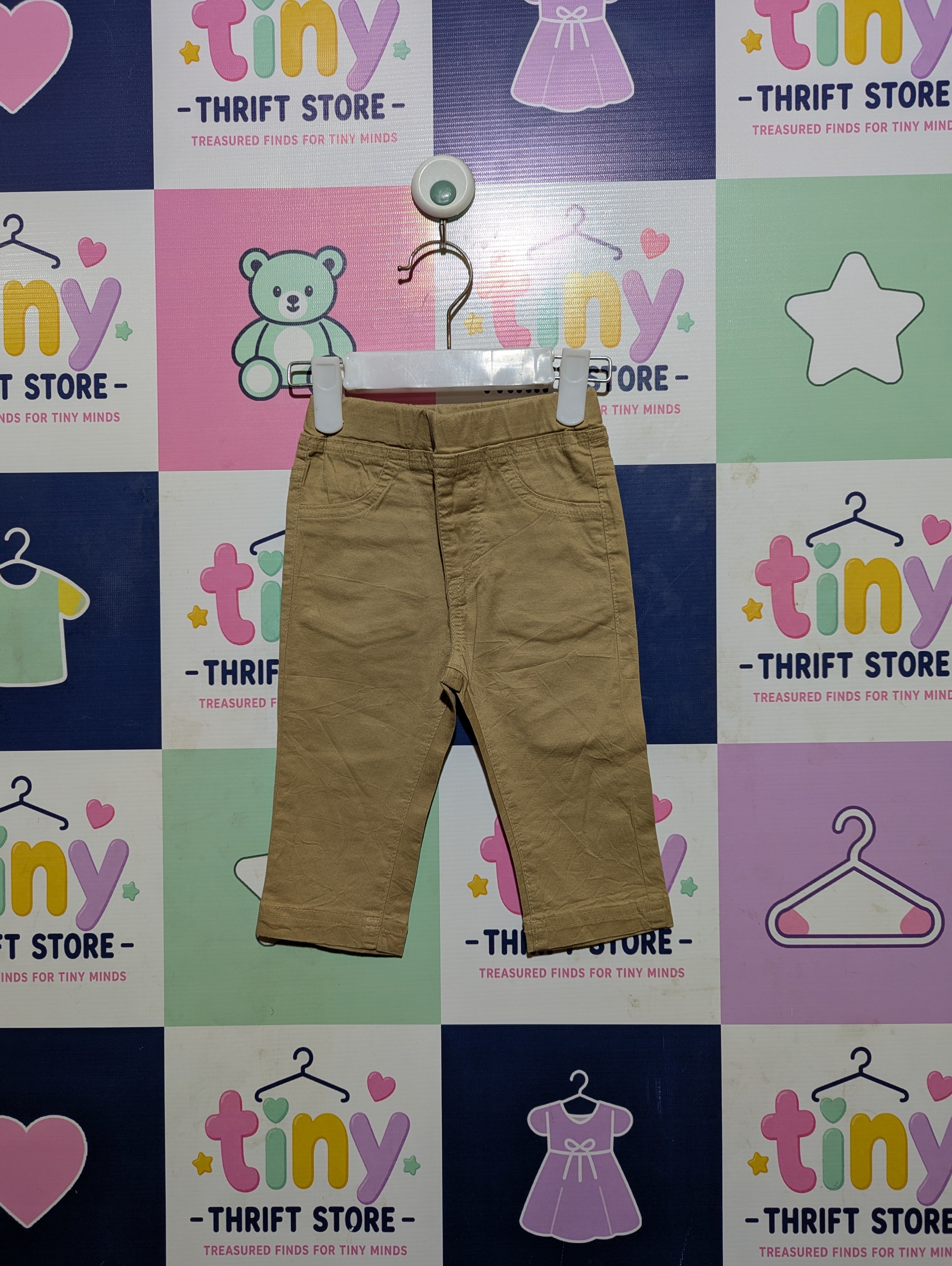 Kids Brand Baby Boys Khaki Casual Jogger Trousers - Size Estimated Age 2 to 3 Years AB2
