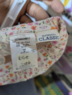Elfindoll Classic Girls Off-White Ditsy Floral Print Pull-On Capri Leggings - Size 60-70 CM Estimated Age 3-6 Months AB2