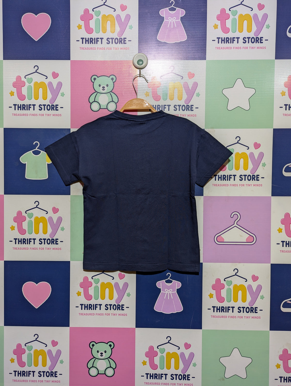 Naruto Boys Navy Blue "Naruto Ichiraku Ramen" Graphic Tee - Size Estimated Age 8 Years AB2