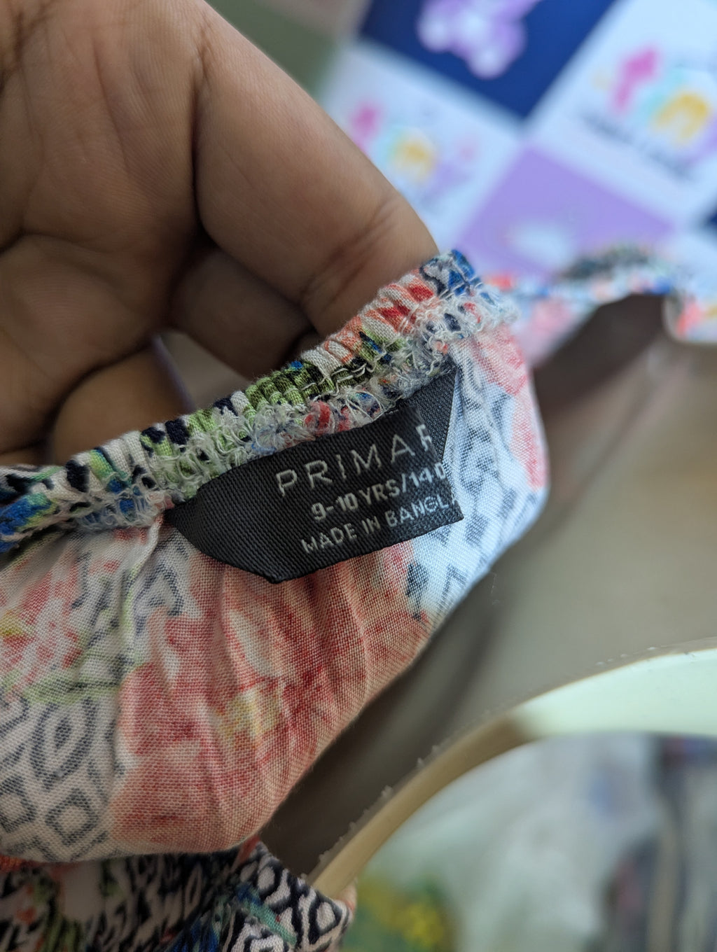 Primark Girls Multi-Color Floral Print Ruffle Jumpsuit - Size Estimated Age 9-10 Years AB2