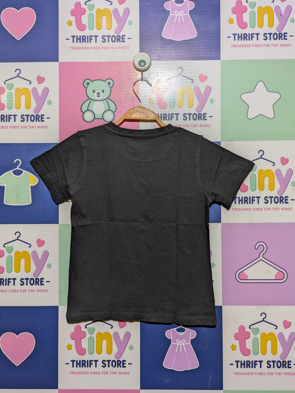 Essentiel Boys Black "Tiger" Graphic Tee - Size Estimated Age 10 Years AB2