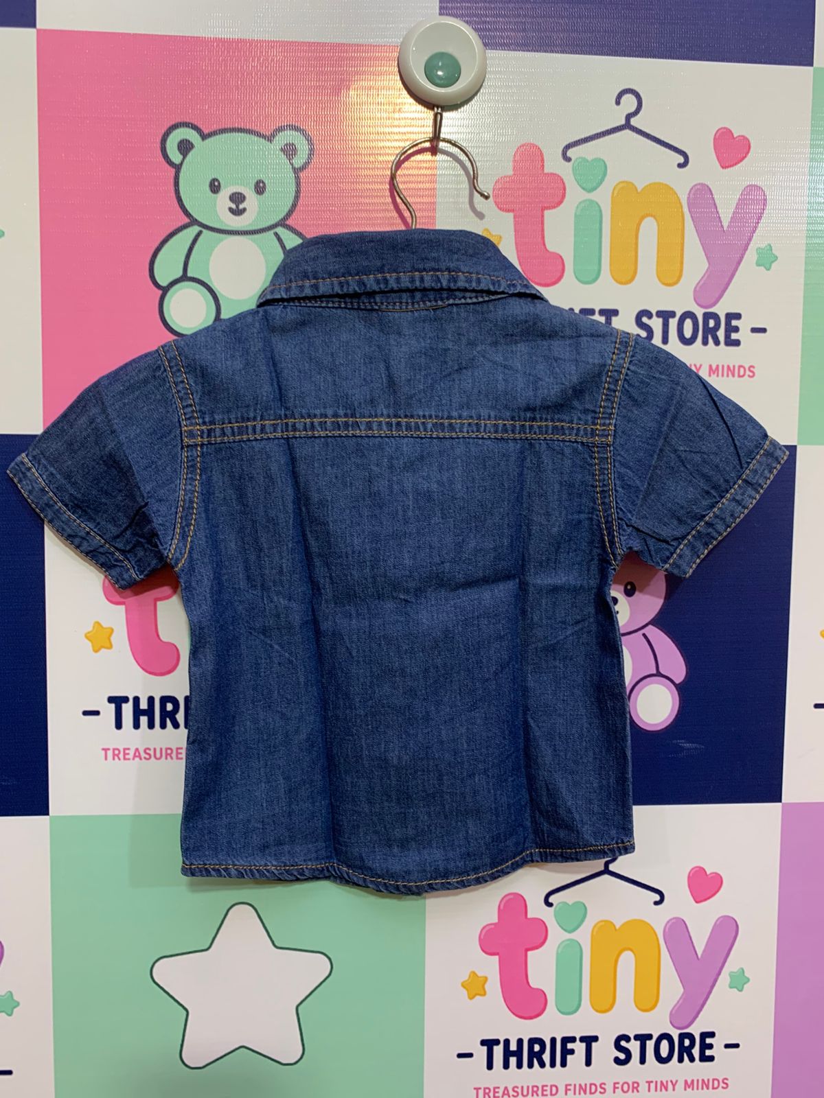 Baby Boy Classic Indigo Denim Shirt - Size 68 (3-6 Months) AB1