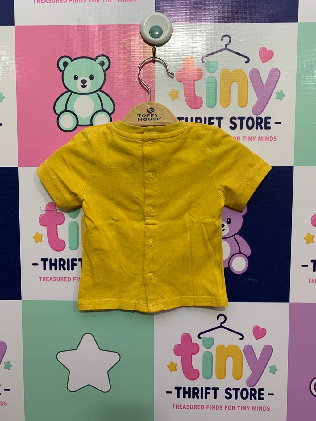 Obaïbi Baby Boy "Protect Oceans" Yellow Tee - 3 Months AB1