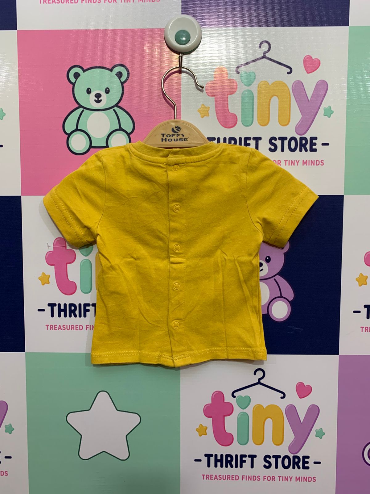 Obaïbi Baby Boy "Protect Oceans" Yellow Tee - 3 Months AB1
